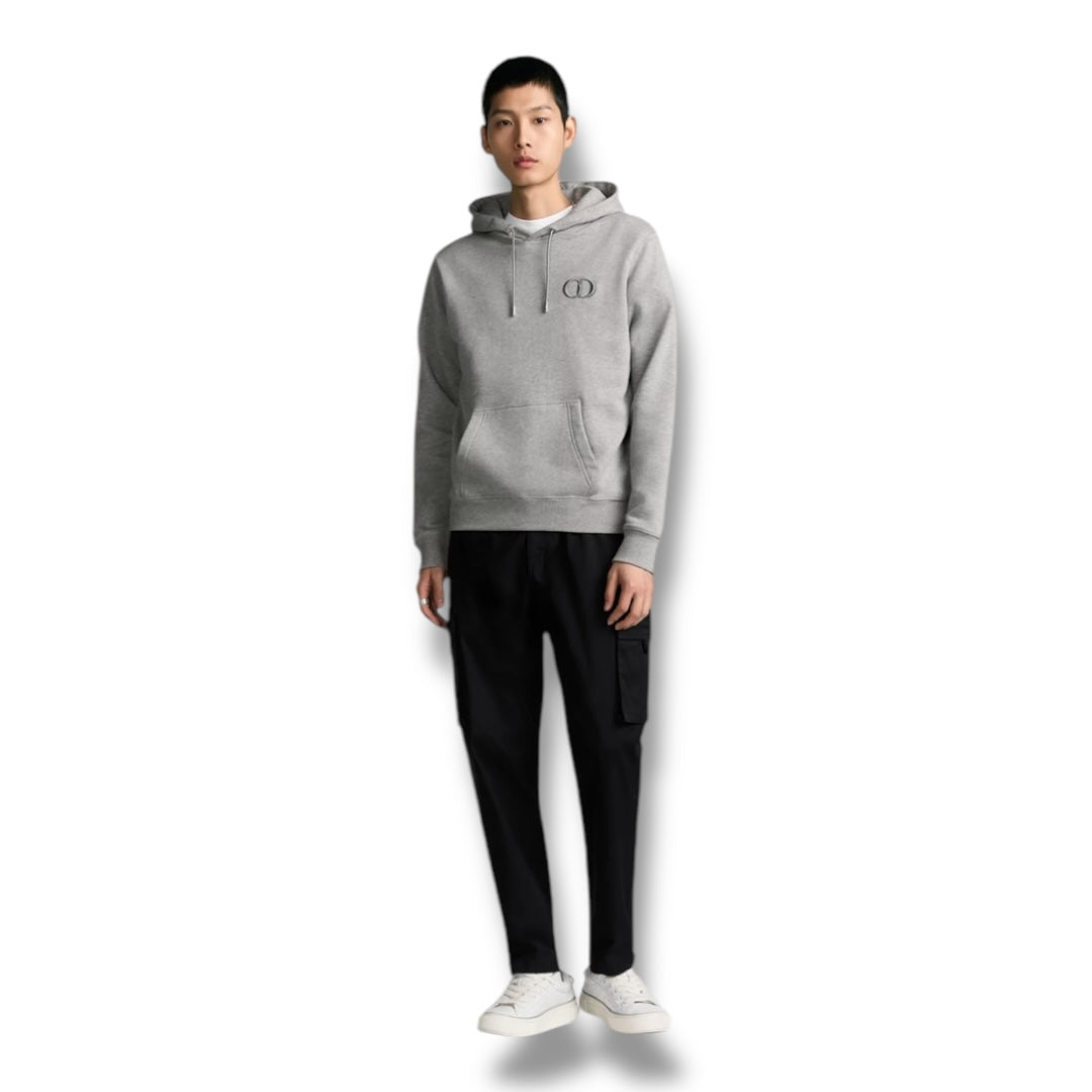 DIOR CD LOGO OTTH HOODIE GREY