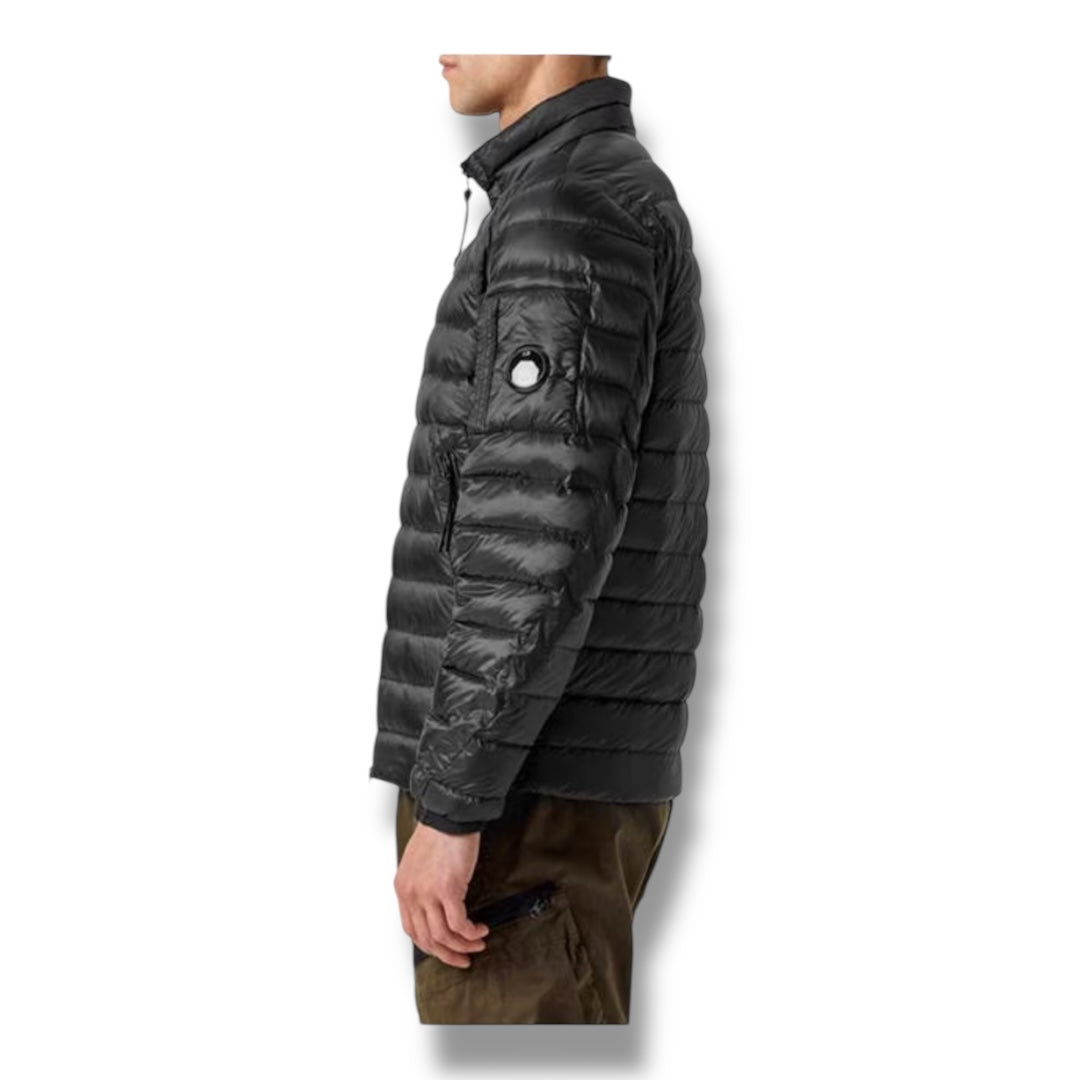 CP COMPANY DD SHELL SHORT DOWN PUFFER JACKET BLACK