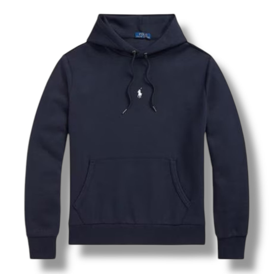 RALPH LAUREN OTTH CENTRE LOGO TECH HOODIE NAVY BLUE