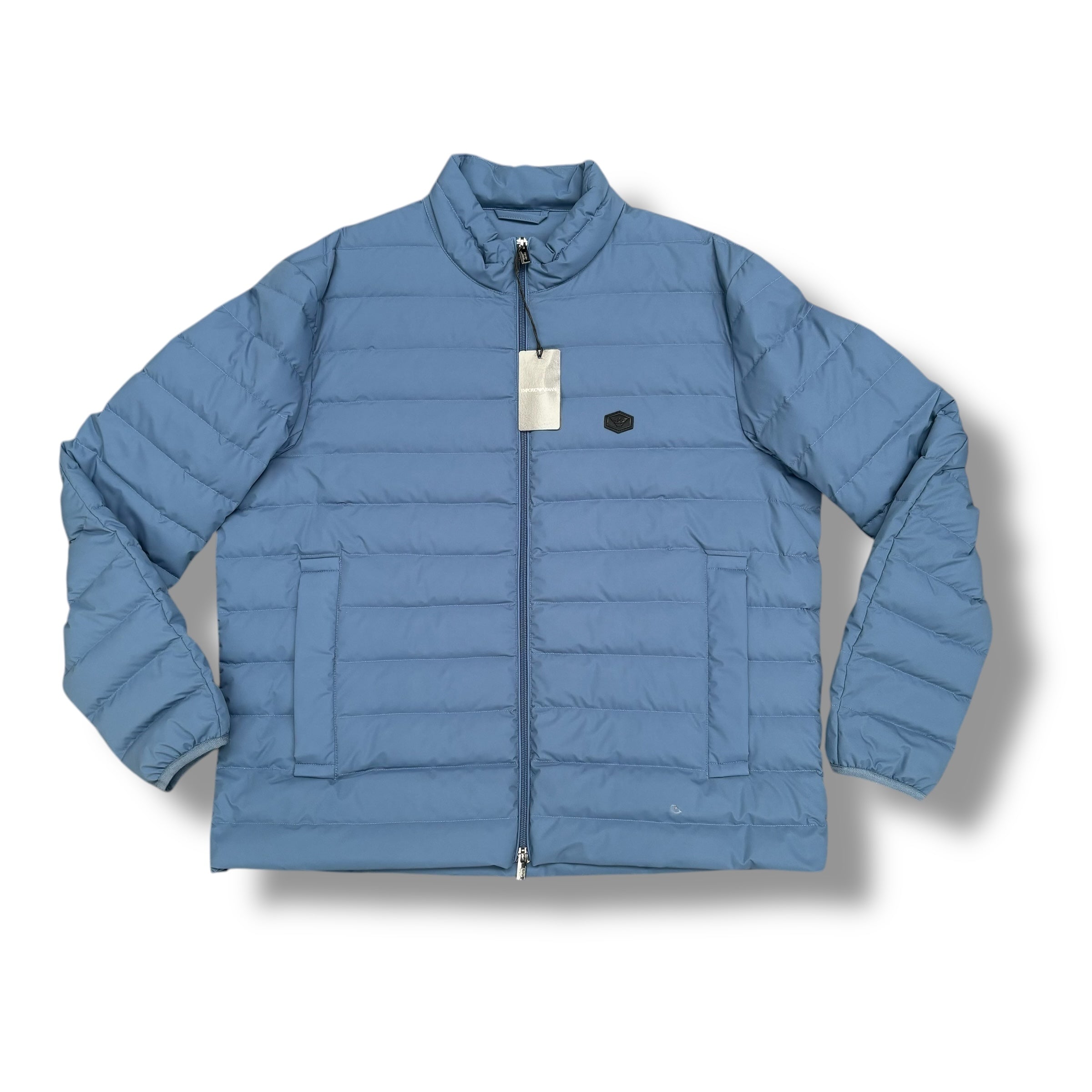EMPORIO ARMANI LIGHTWEIGHT PADDED JACKET BLUE