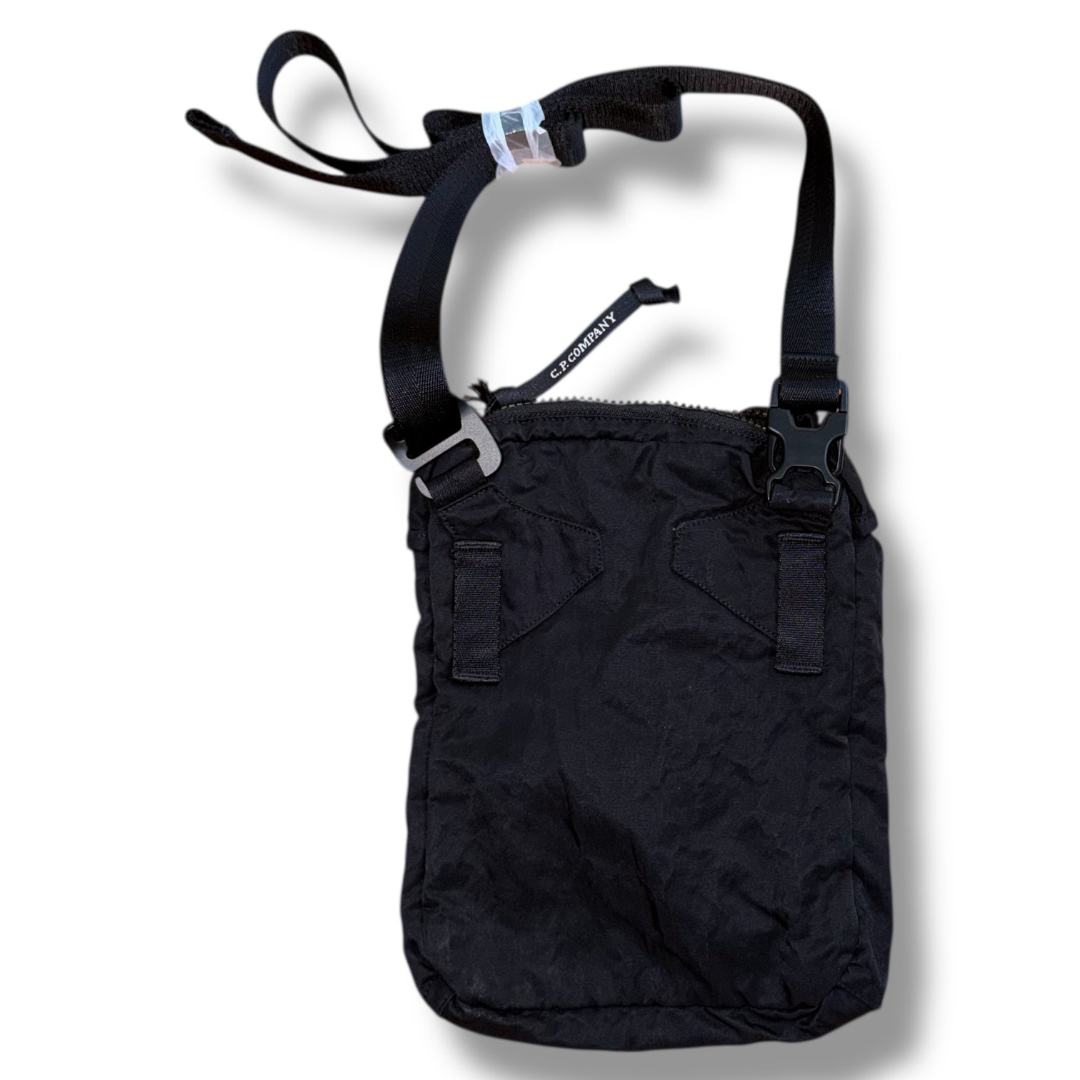 CP COMPANY LENS CROSSBODY MAN BAG BLACK