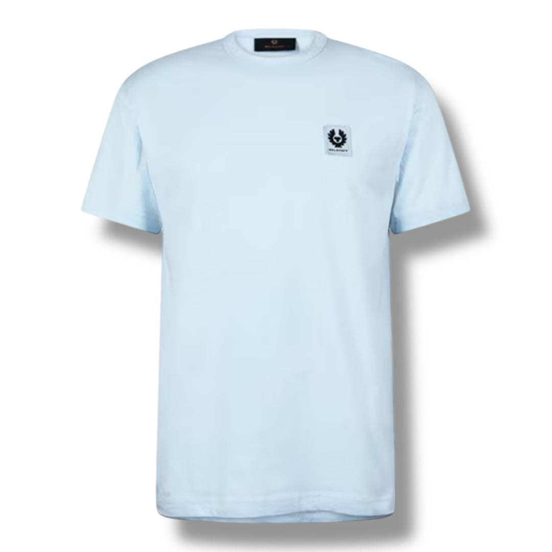 BELSTAFF PATCH LOGO T-SHIRT LIGHT BLUE