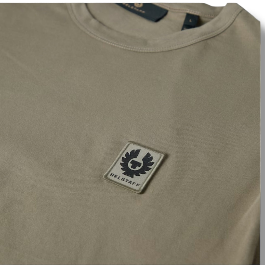 BELSTAFF PHOENIX PATCH LOGO T SHIRT ARMY GREEN