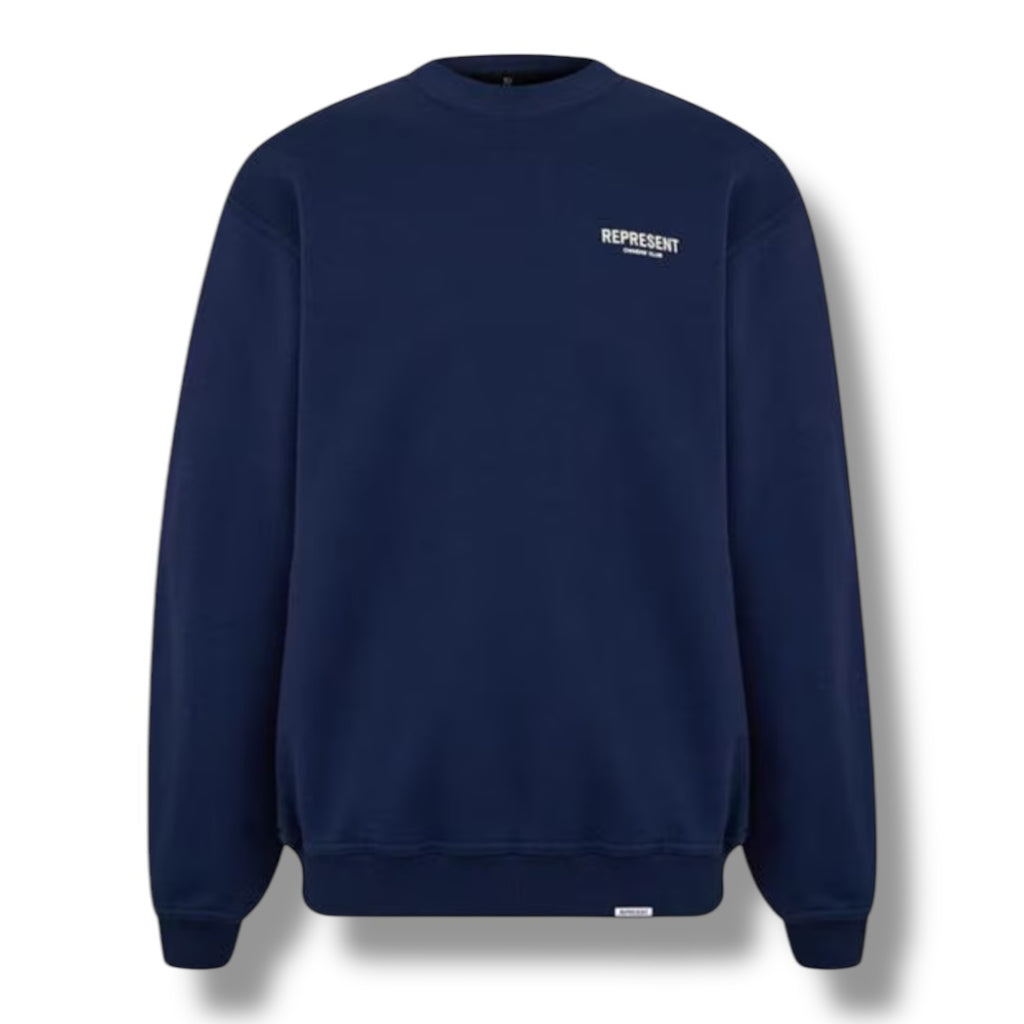 REPRESENT OWNERS CLUB CREWNECK SWEATSHIRT NAVY BLUE