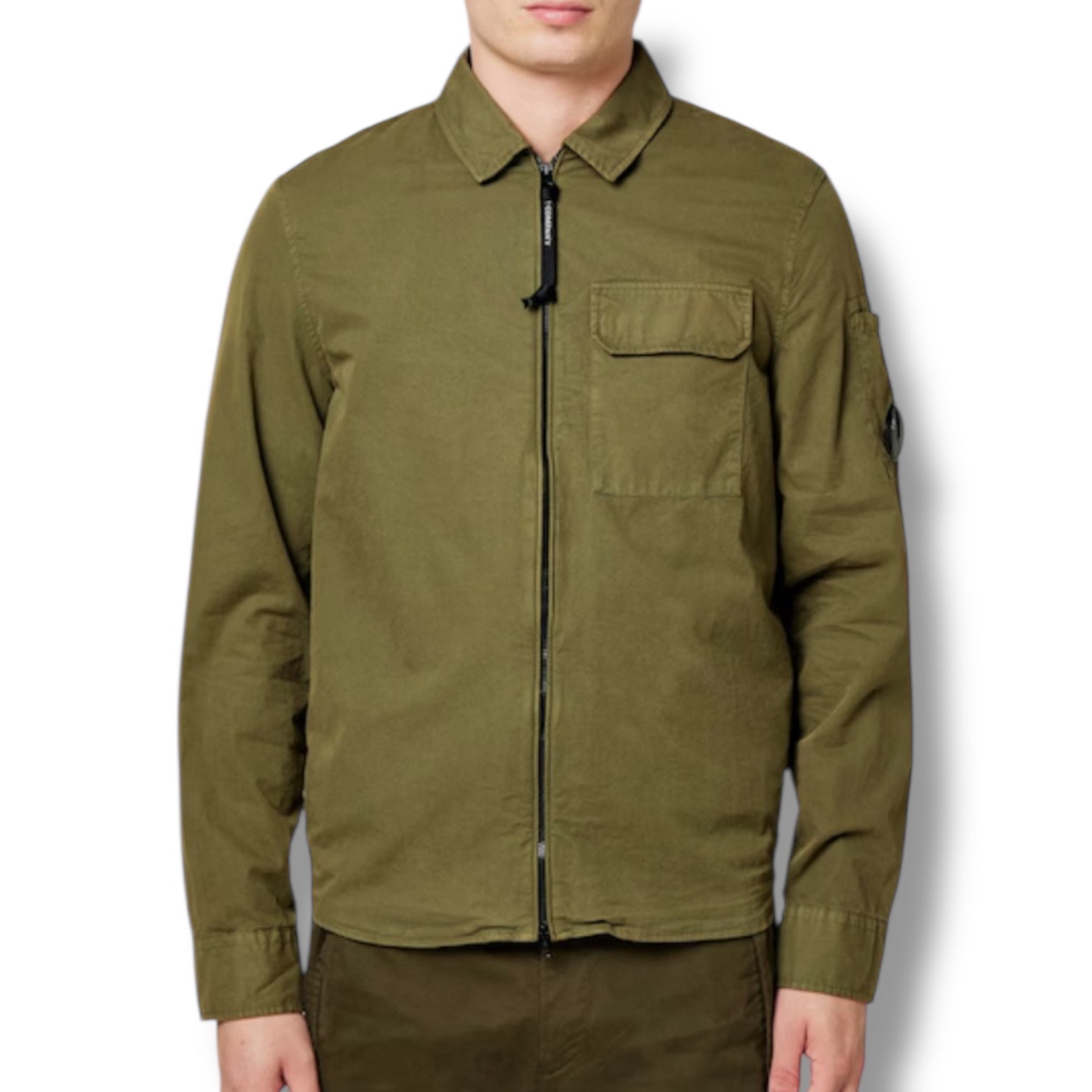 CP COMPANY LENS OVERSHIRT IVY GREEN