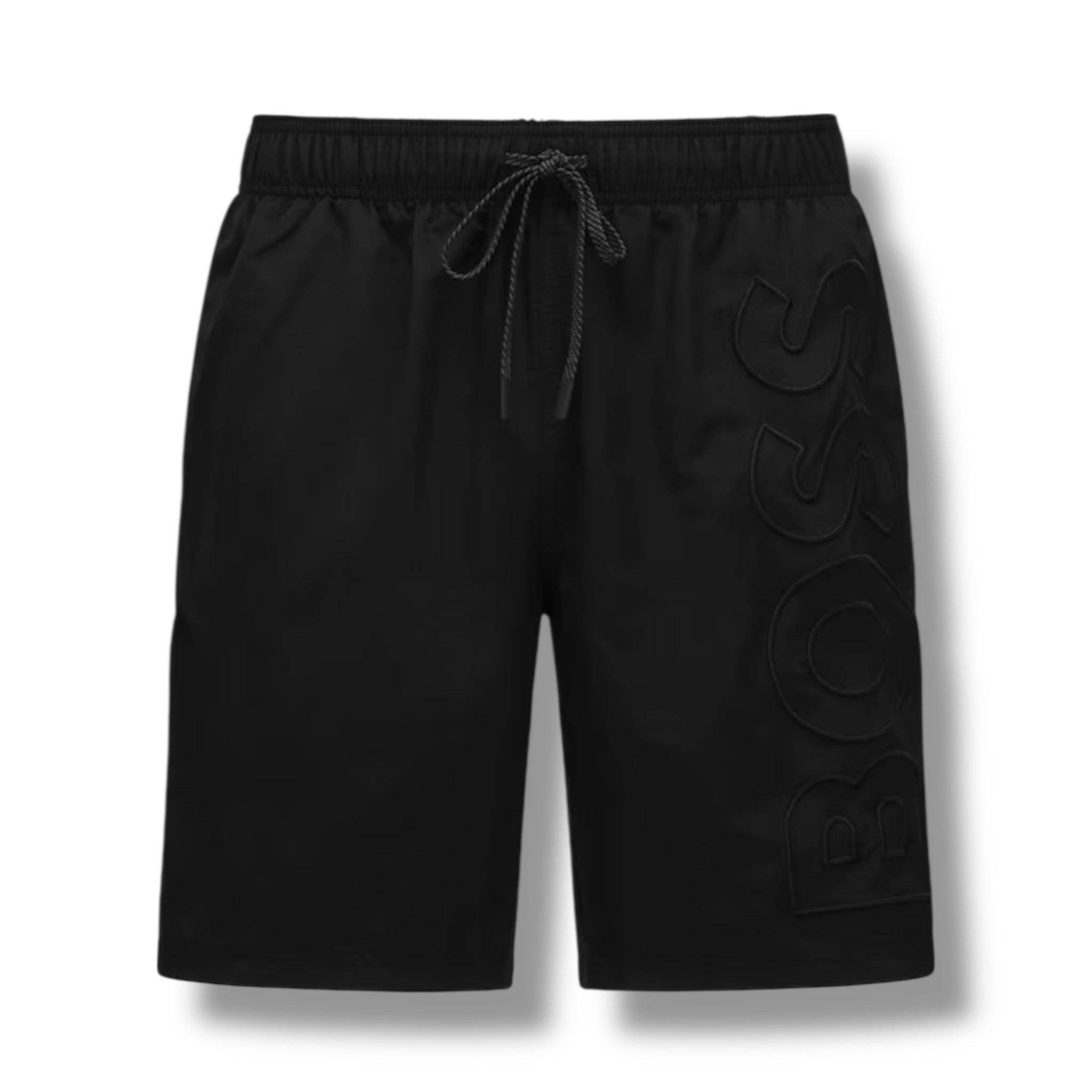 HUGO BOSS DOG LOGO T-SHIRT & VERTI SWIM SHORTS SET BLACK