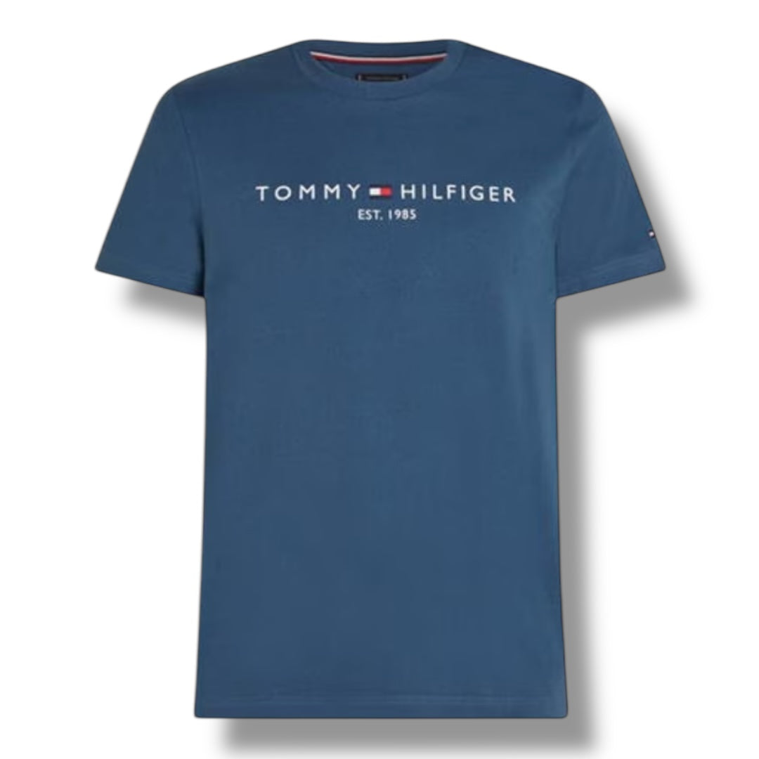 TOMMY HILFIGER LOGO T-SHIRT SEA BLUE