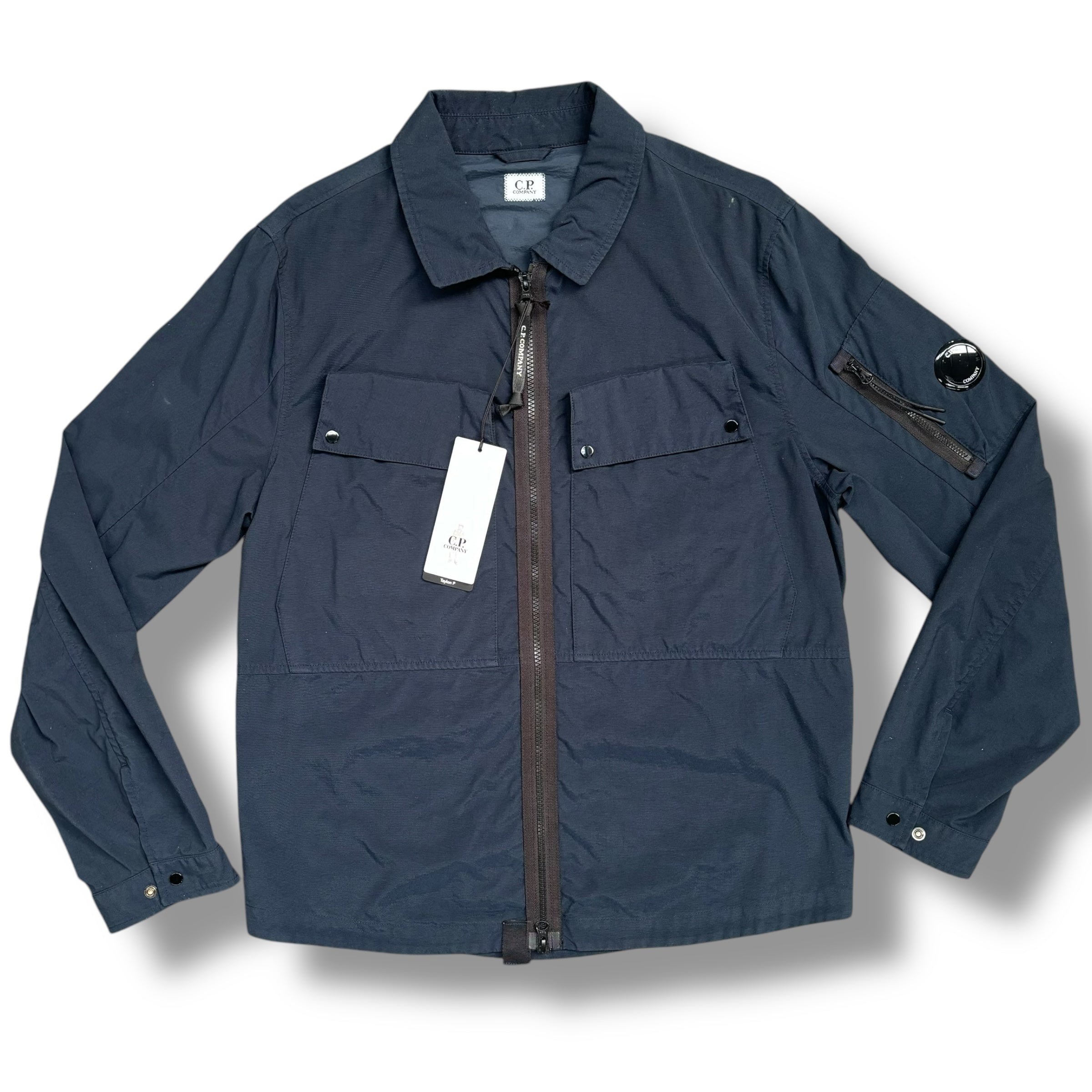 CP COMPANY NYLON TAYLON OVERSHIRT NAVY BLUE