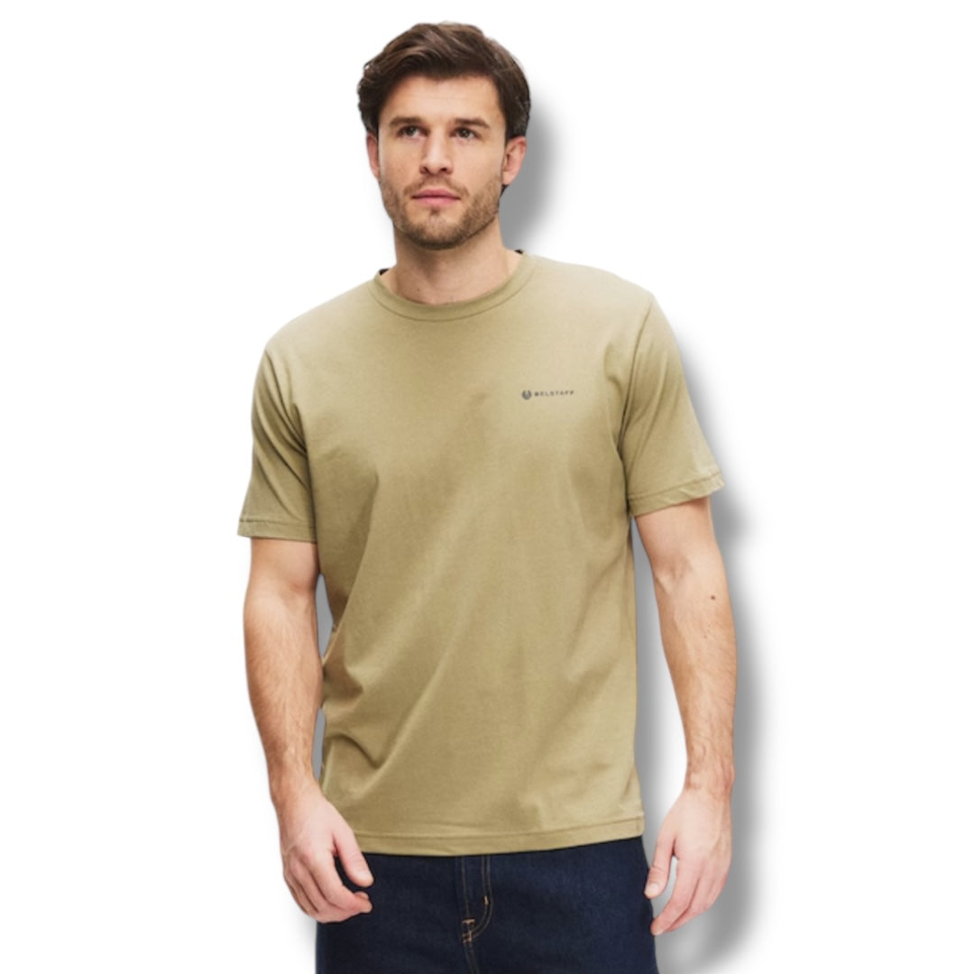 BELSTAFF 3 PACK MENS T-SHIRTS WHITE / GREEN / GREY