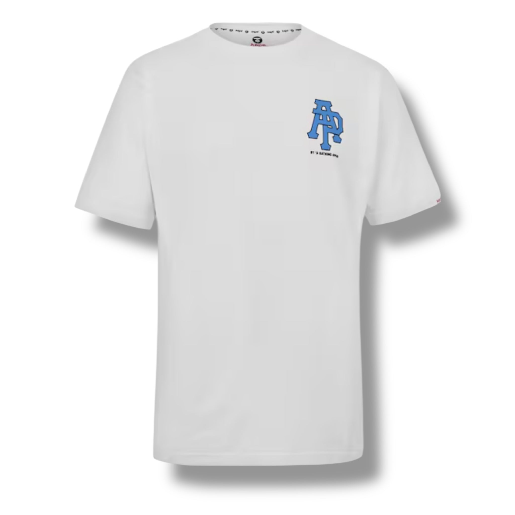 A BATHING APE AAPE OVERSIZED BACK LOGO T-SHIRT WHITE