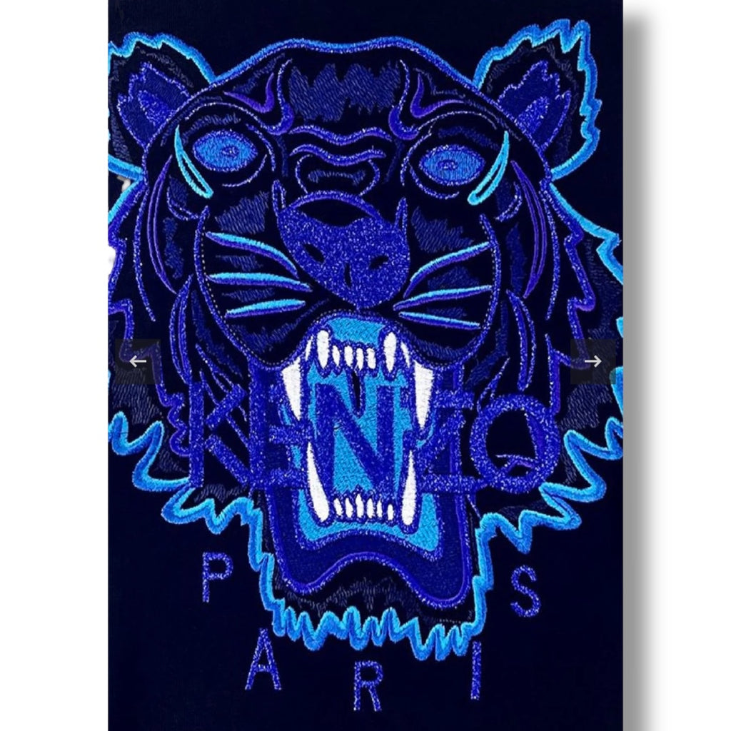 KENZO ICON TIGER SWEATSHIRT BLACK / PURPLE / BLUE
