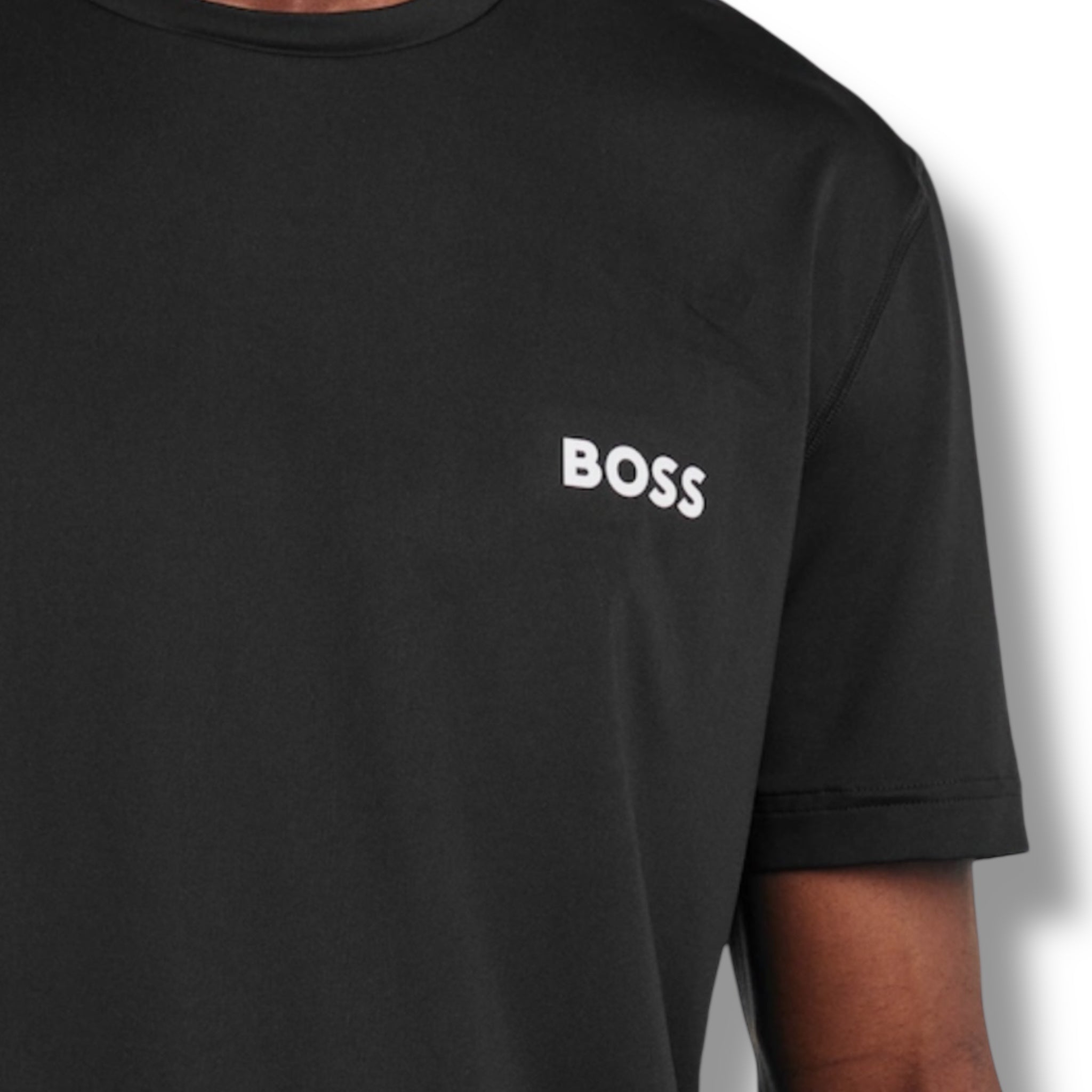 HUGO BOSS GYM KIT TECH T-SHIRT & SHORTS BLACK