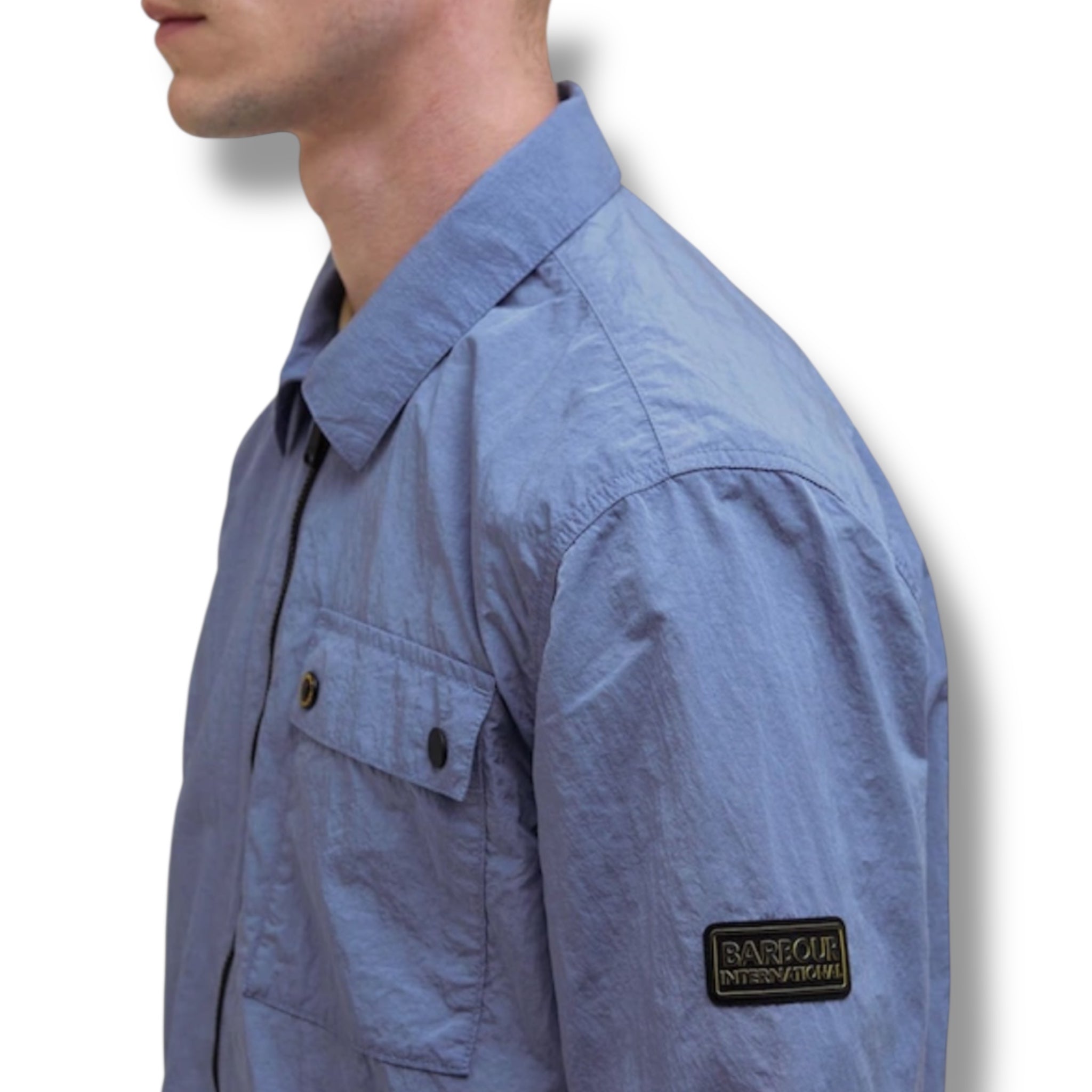 BARBOUR INTERNATIONAL OVERSHIRT MANOR BLUE