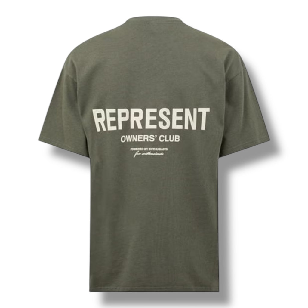 REPRESENT OWNERS CLUB T-SHIRT OLIVE GREEN