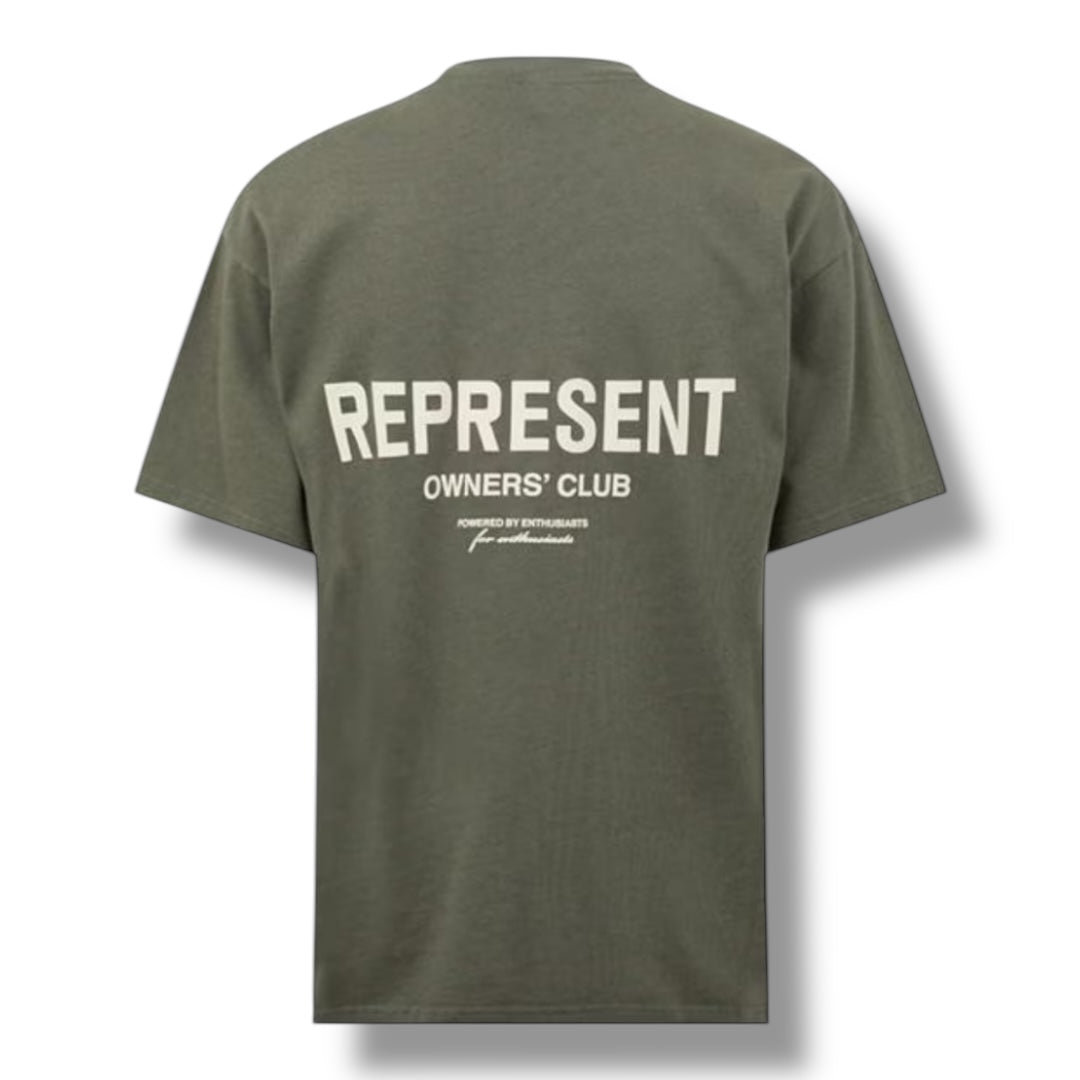 REPRESENT OWNERS CLUB T-SHIRT OLIVE GREEN