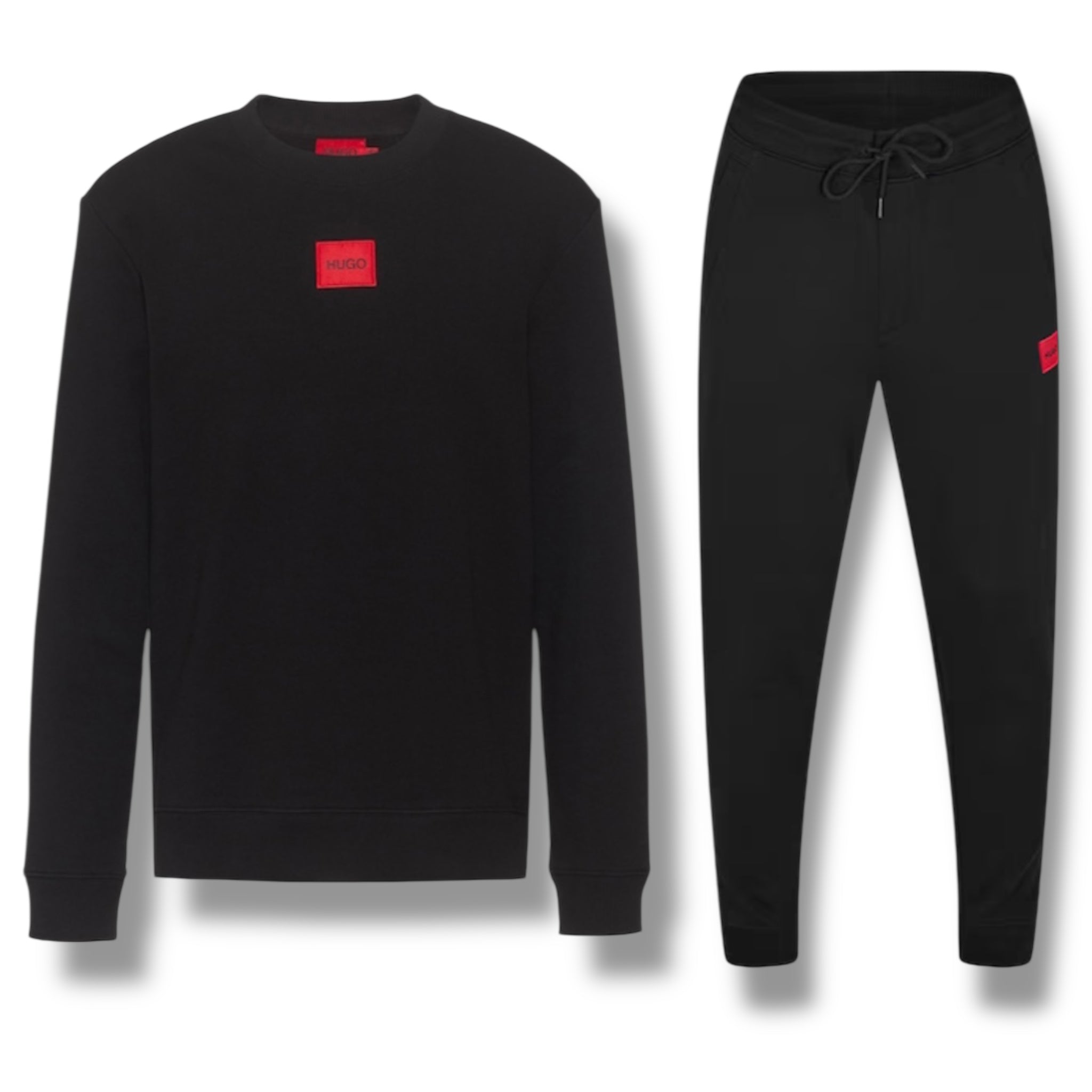 HUGO RED PATCH FULL TRACKSUIT BLACK