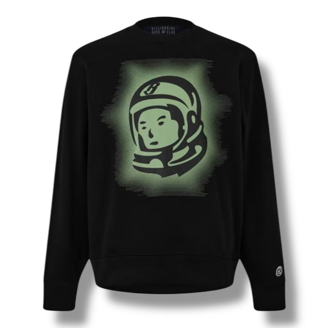BILLIONAIRE BOYS CLUB ASTRO HELMET CREWNECK SWEATSHIRT BLACK