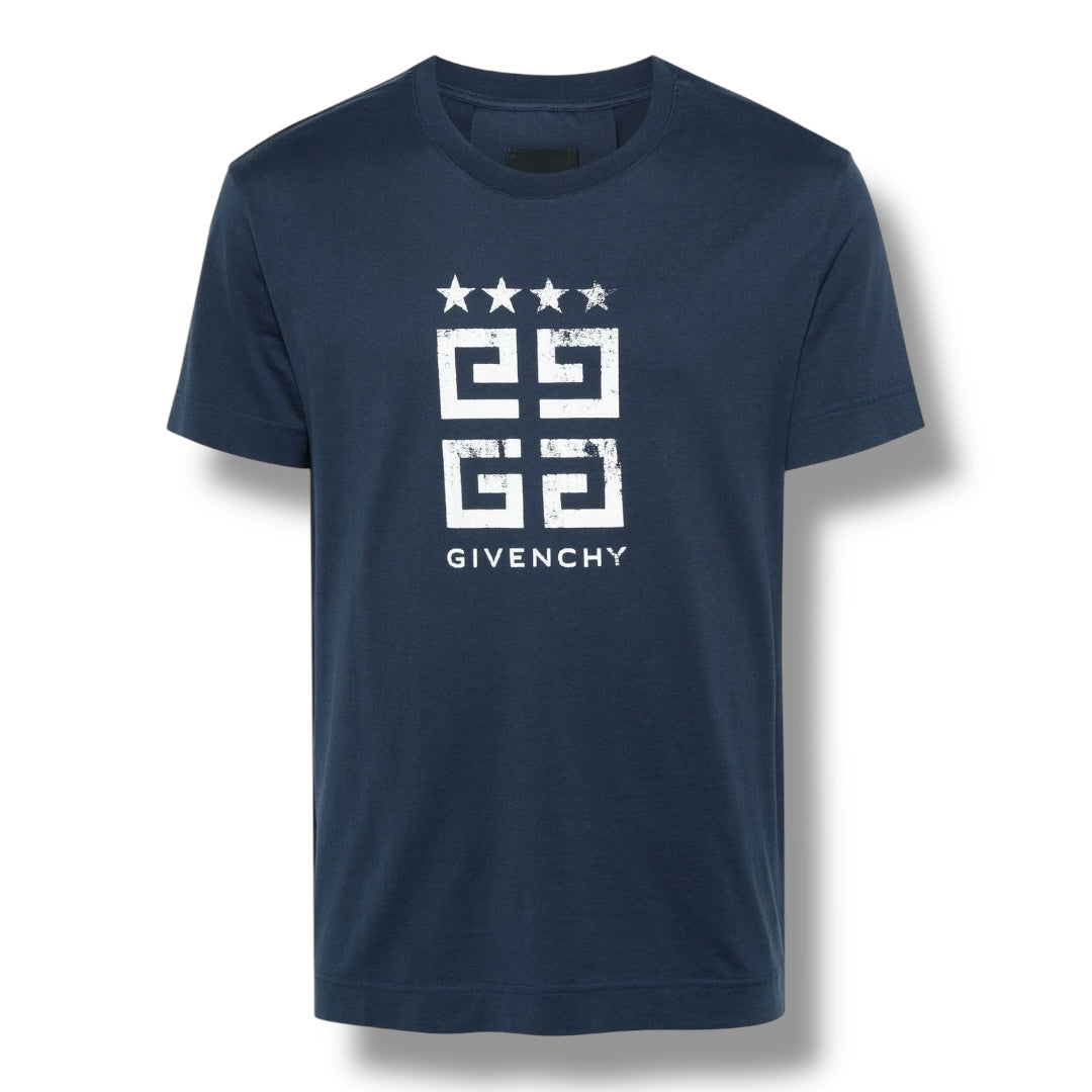 GIVENCHY PARIS 4 G T-SHIRT NAVY BLUE