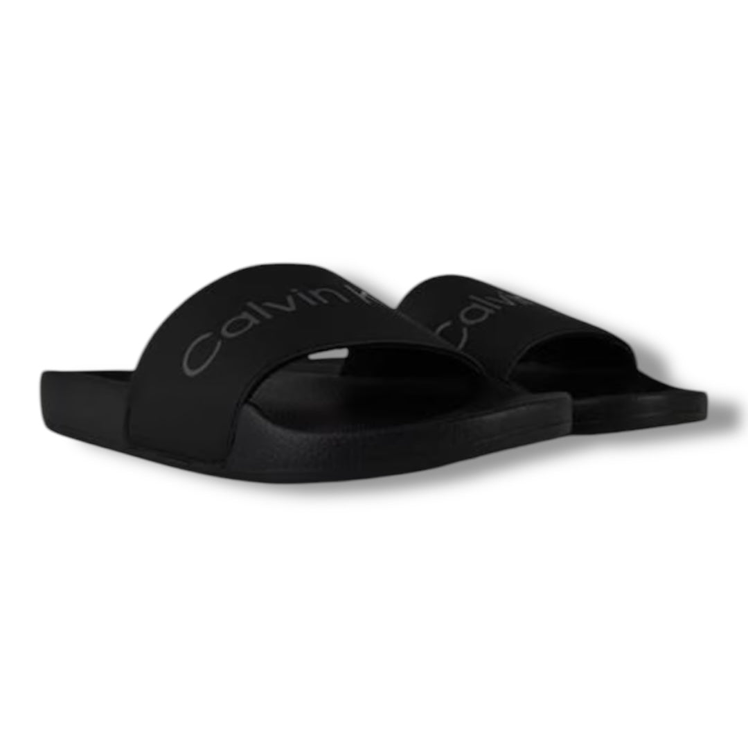 CALVIN KLEIN POOL SLIDERS BLACK
