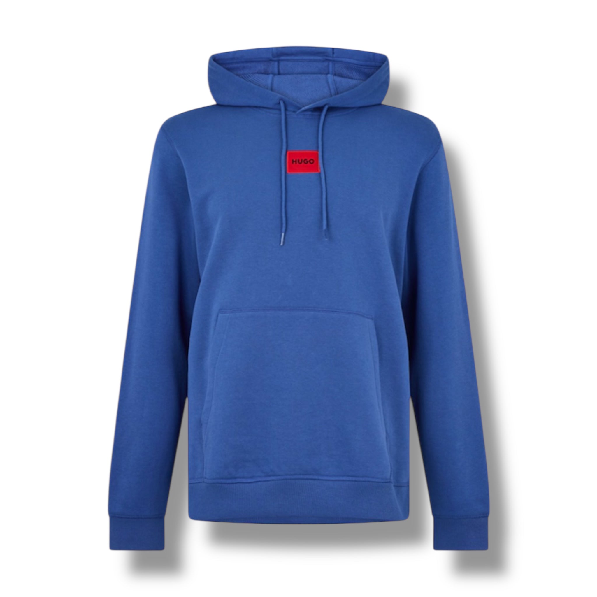 HUGO BOSS HUGO RED PATCH HOODIE & JERSEY SHORTS SET ROYAL BLUE