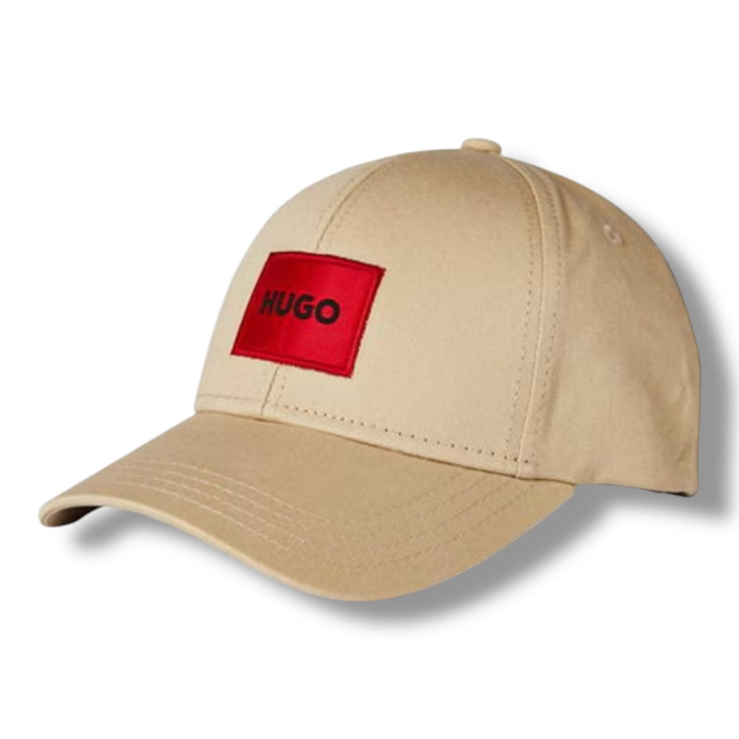 HUGO BOSS HUGO RED PATCH BASEBALL CAP BEIGE