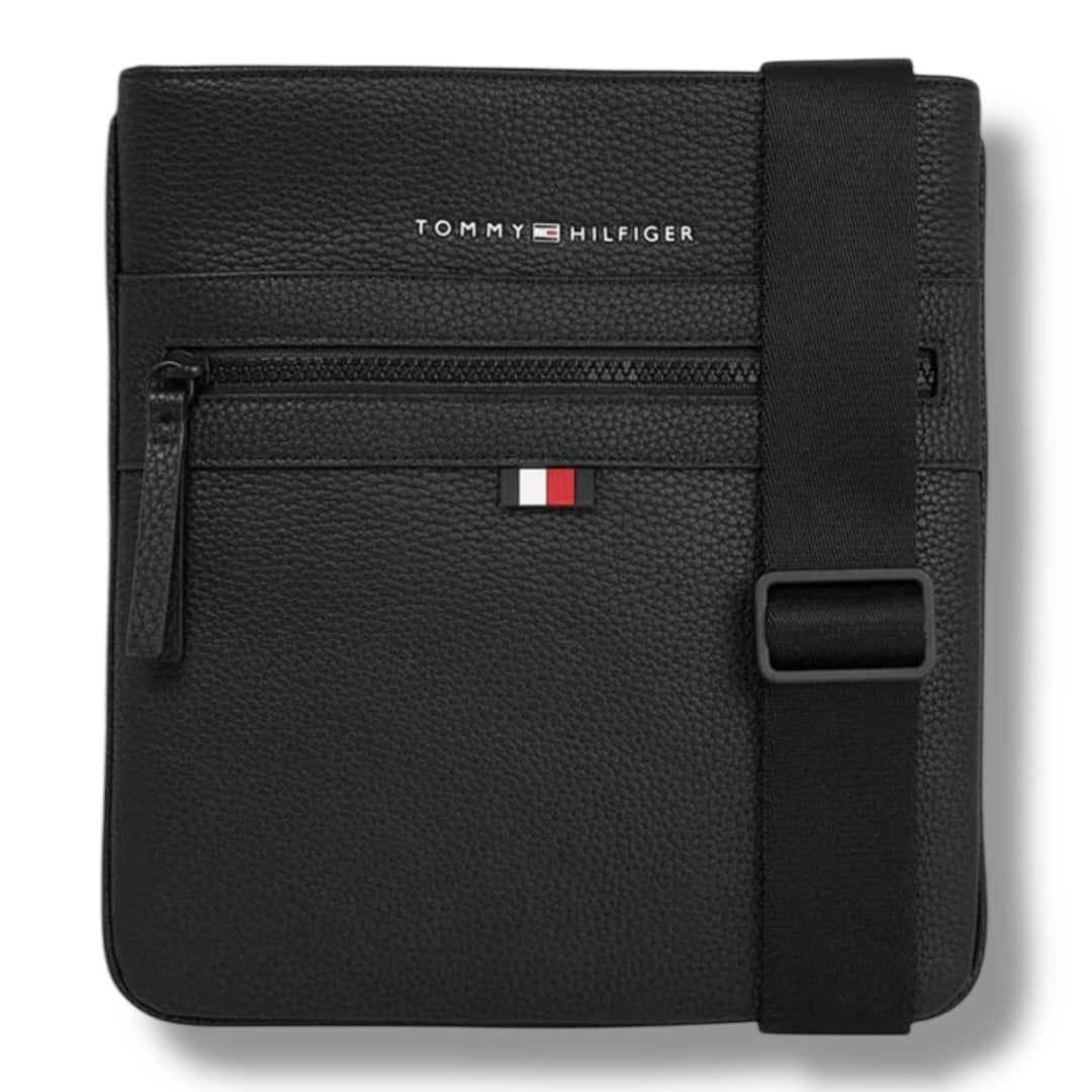 TOMMY HILFIGER ESSENTIAL CROSSOVER CROSSBODY BAG BLACK