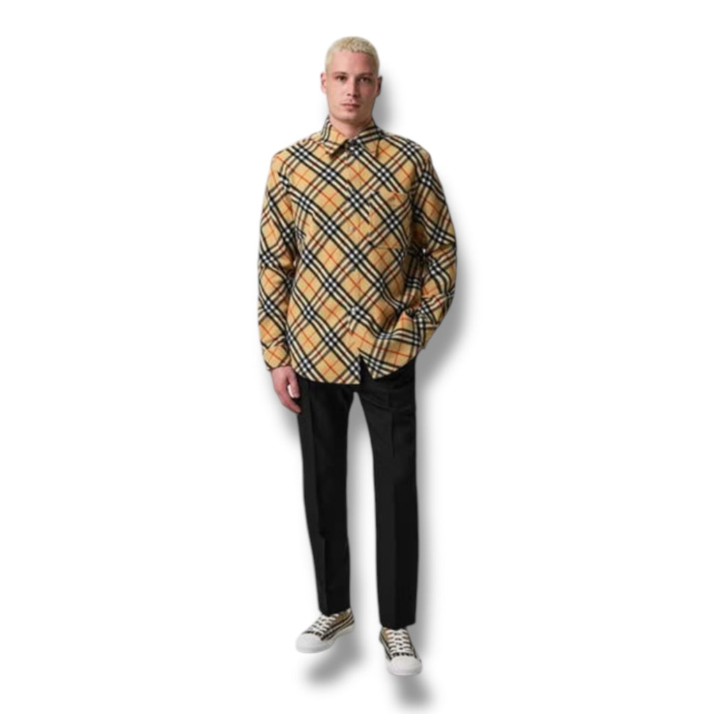 BURBERRY DUAG CHECK OVERSHIRT BEIGE