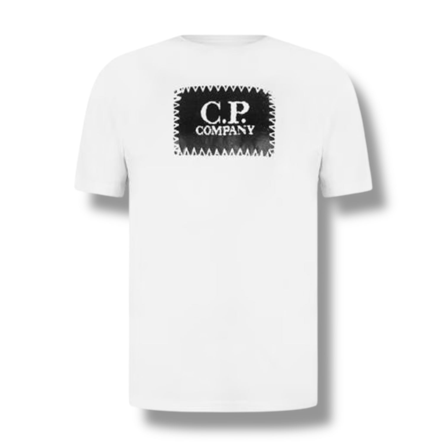 CP COMPANY STAMP LOGO T-SHIRT WHITE