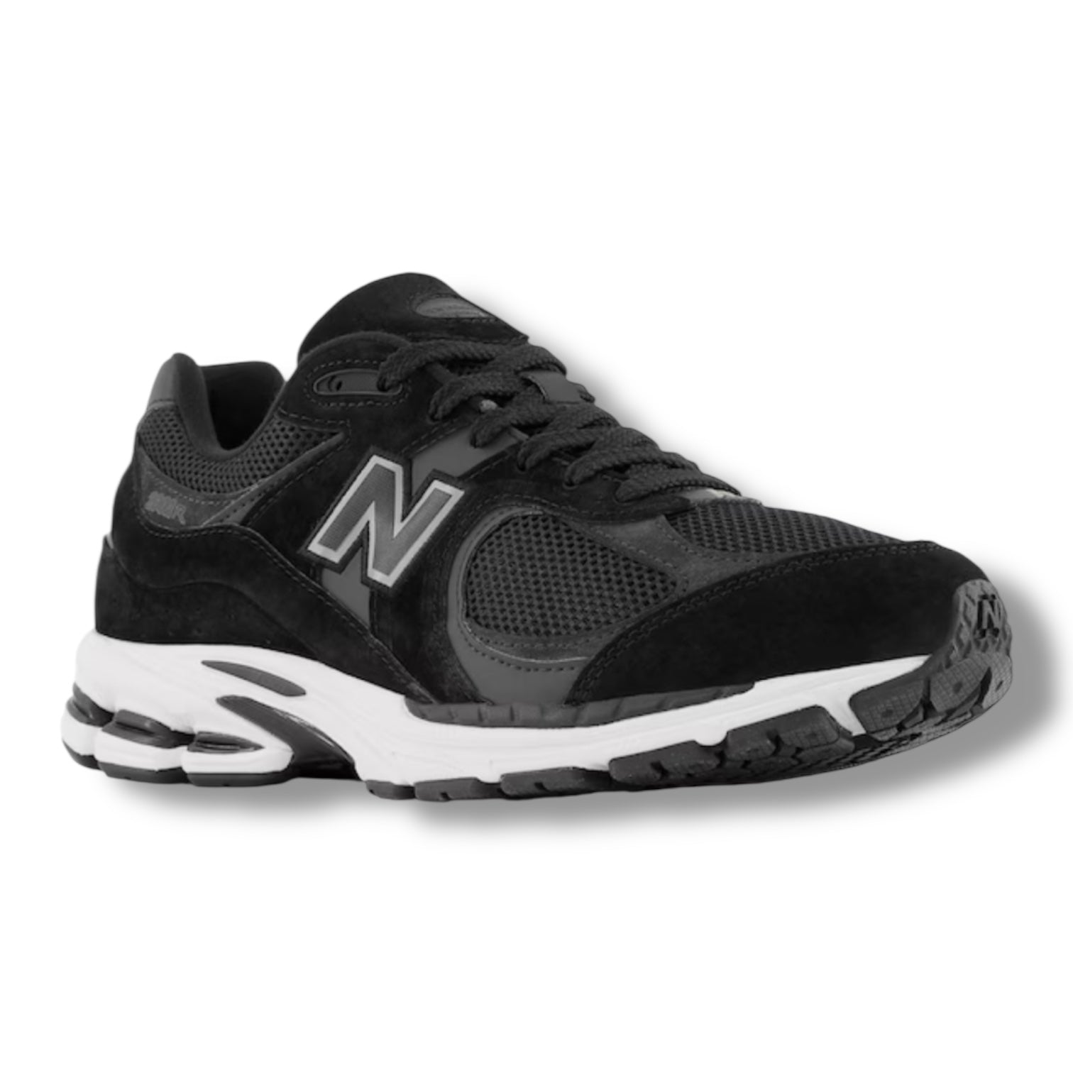 NEW BALANCE 2002 TRAINERS BLACK WHITE