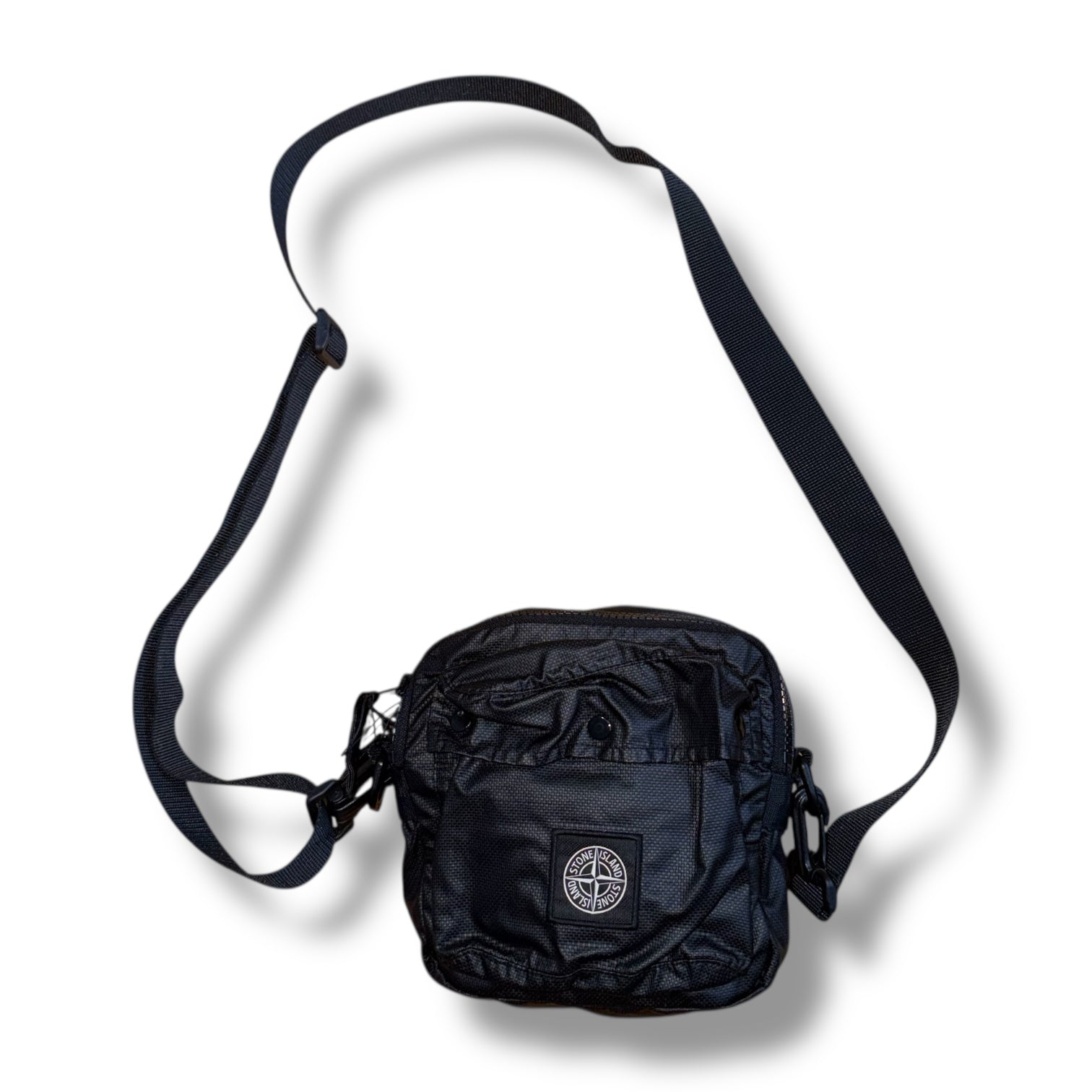 STONE ISLAND MINI CROSSBODY MAN BAG BLACK