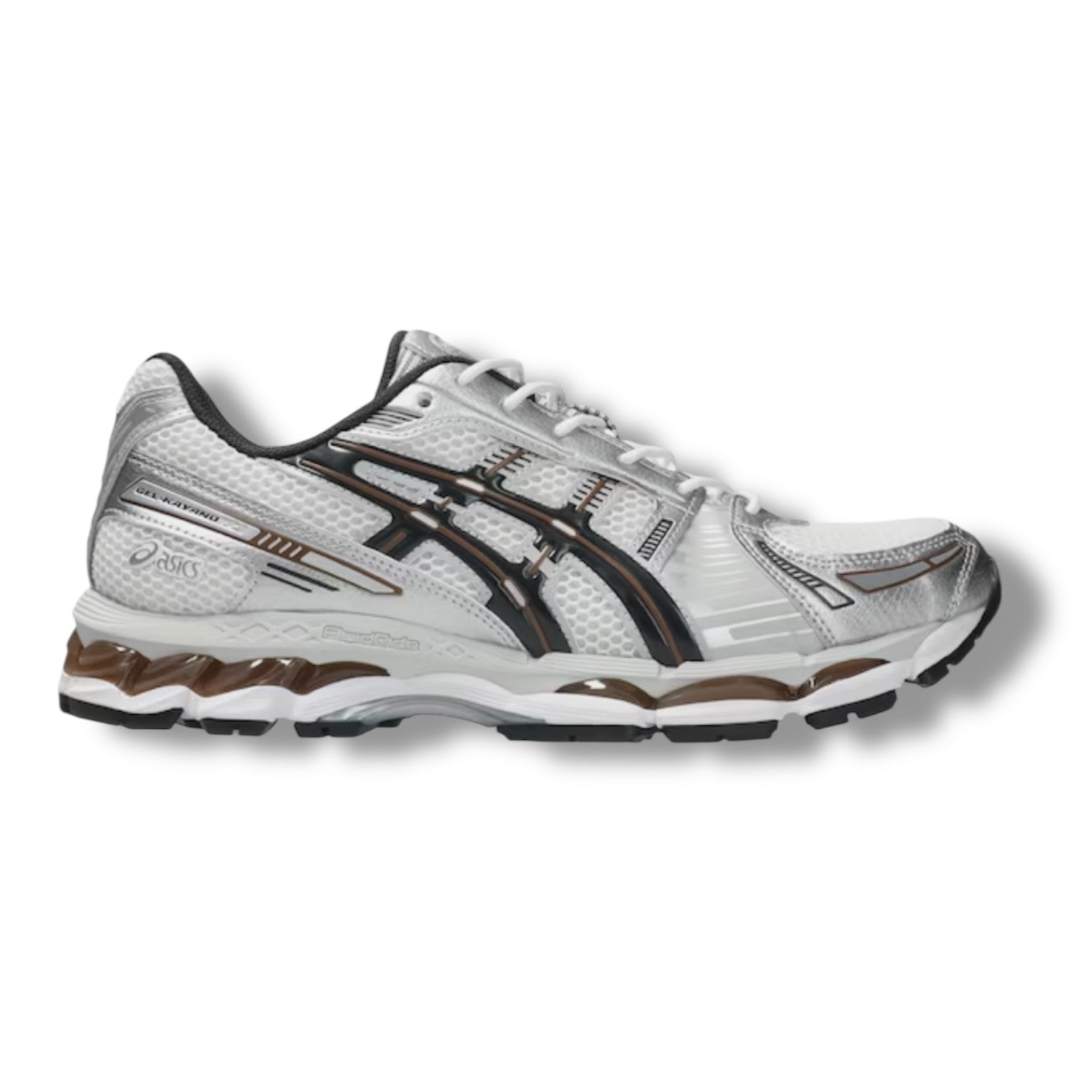 ASICS GEL-KAYANO 12.1 TRAINERS WHITE GRAPHITE
