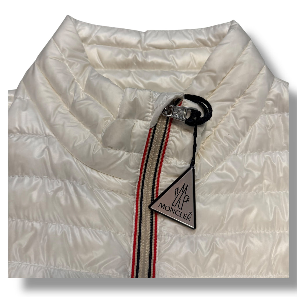 MONCLER DANIEL LIGHT PUFFER JACKET WHITE SIZE 4 - XL
