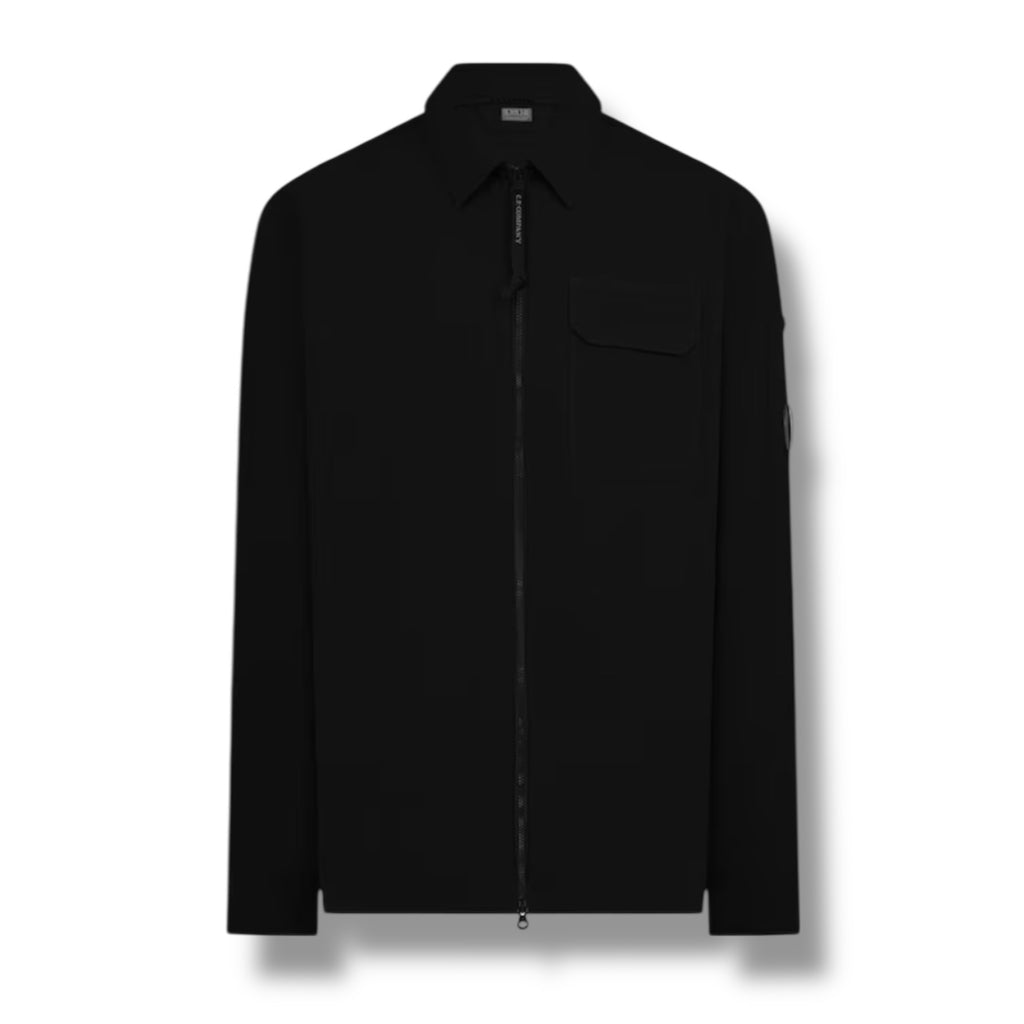 CP COMPANY LENS OVERSHIRT BLACK