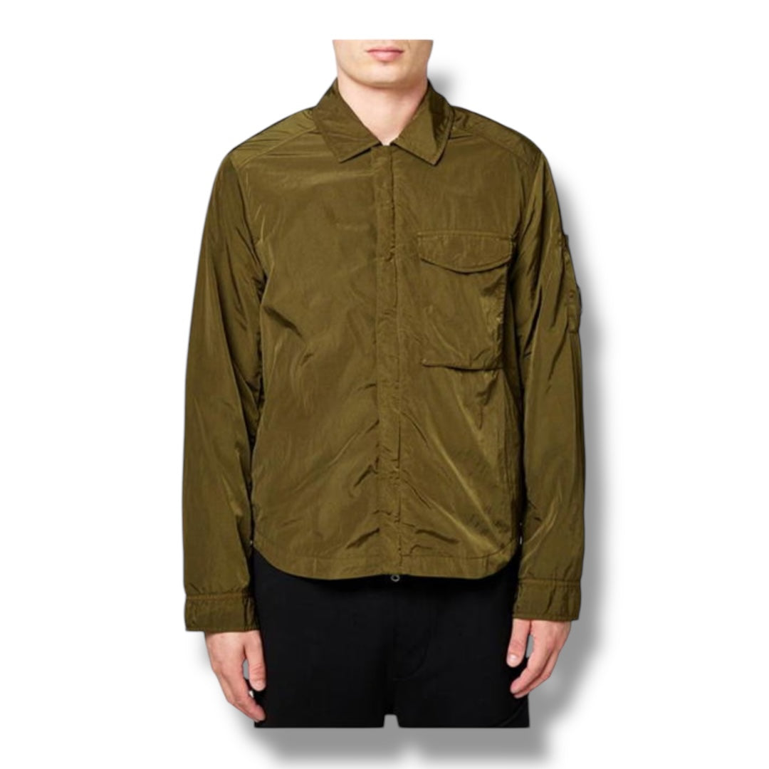 CP COMPANY CHROME-R LENS OVERSHIRT IVY GREEN