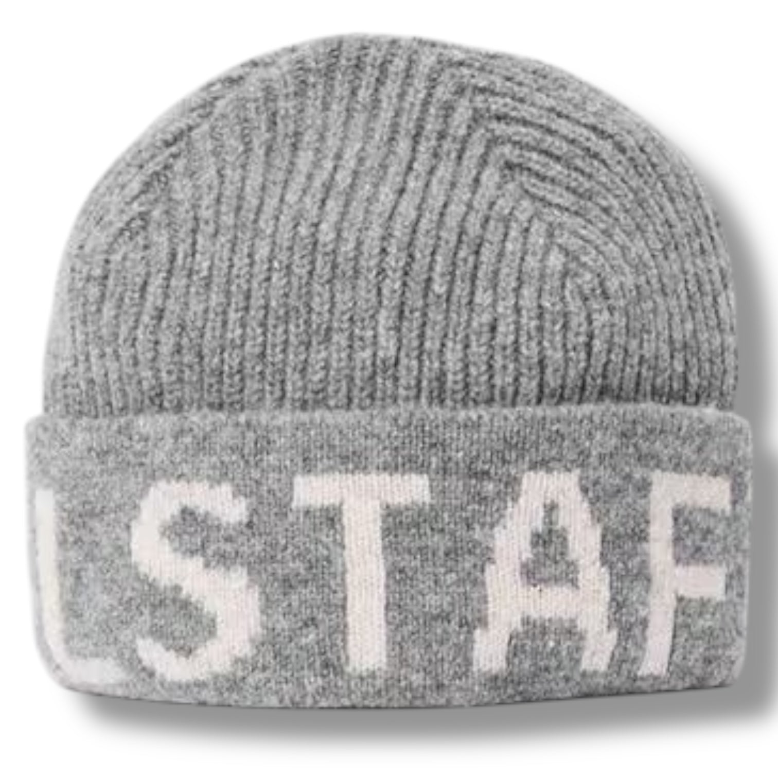 BELSTAFF SPELLOUT BEANIE HAT GREY