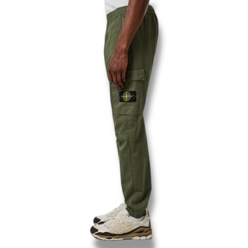 STONE ISLAND RASO CARGO PANT GREEN