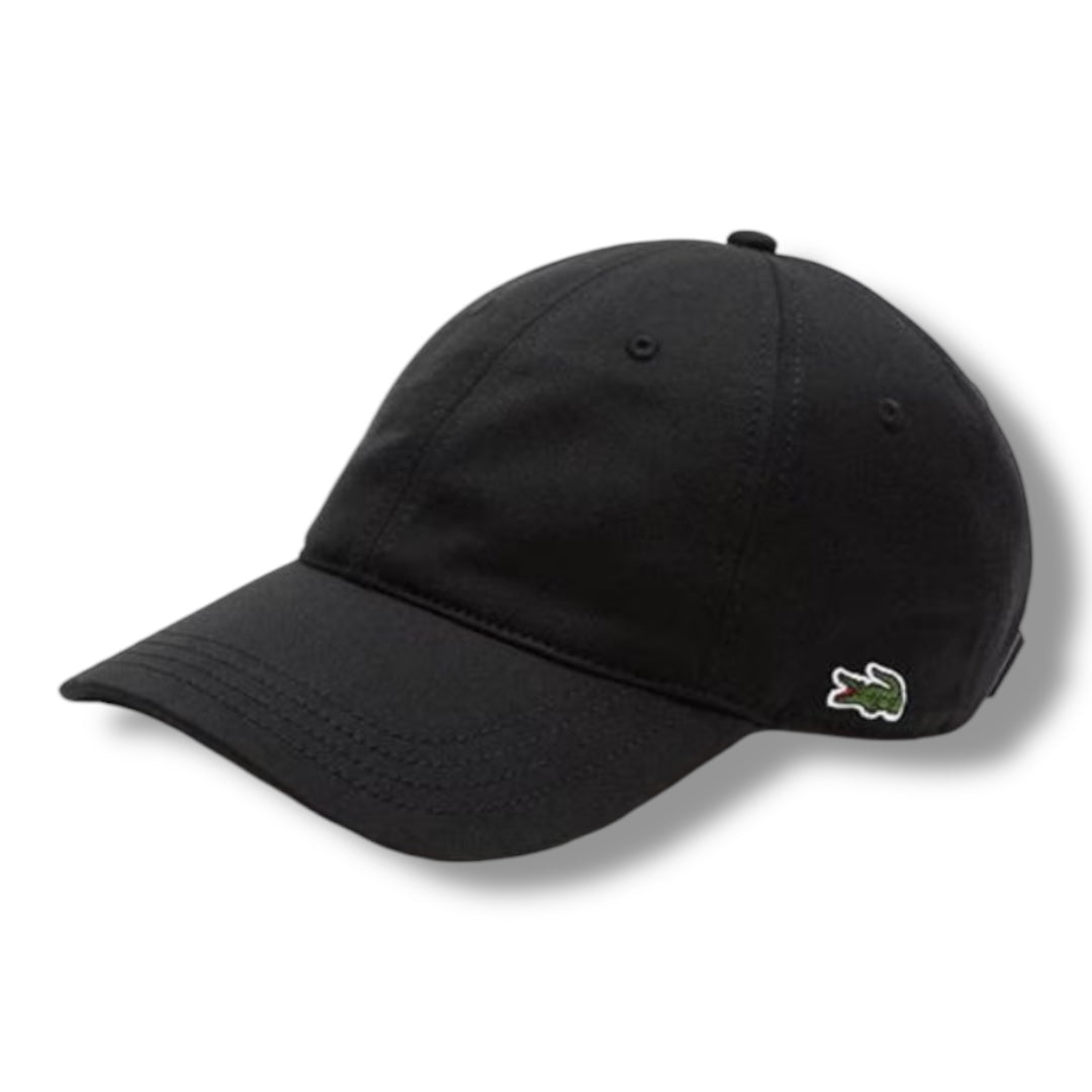 LACOSTE GRAB BASEBALL CAP BLACK