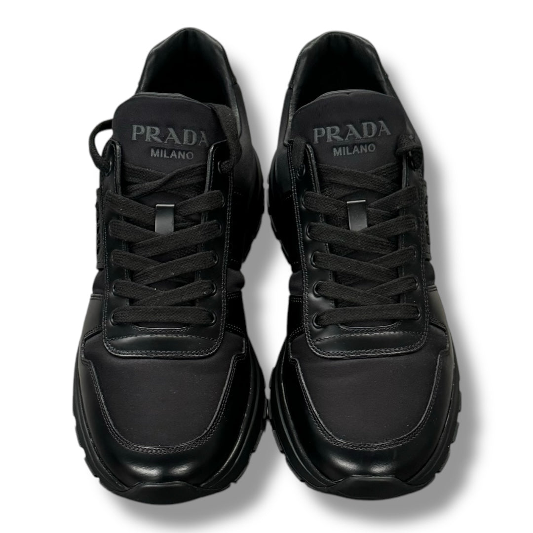 PRADA RE-NYLON MENS TRAINERS BLACK