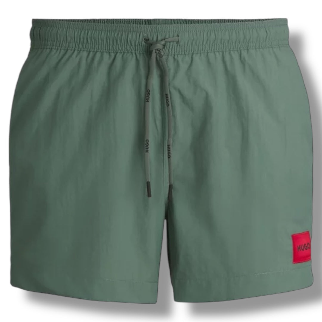 HUGO PATCH LOGO SWIM SHORTS GREEN * SALE *