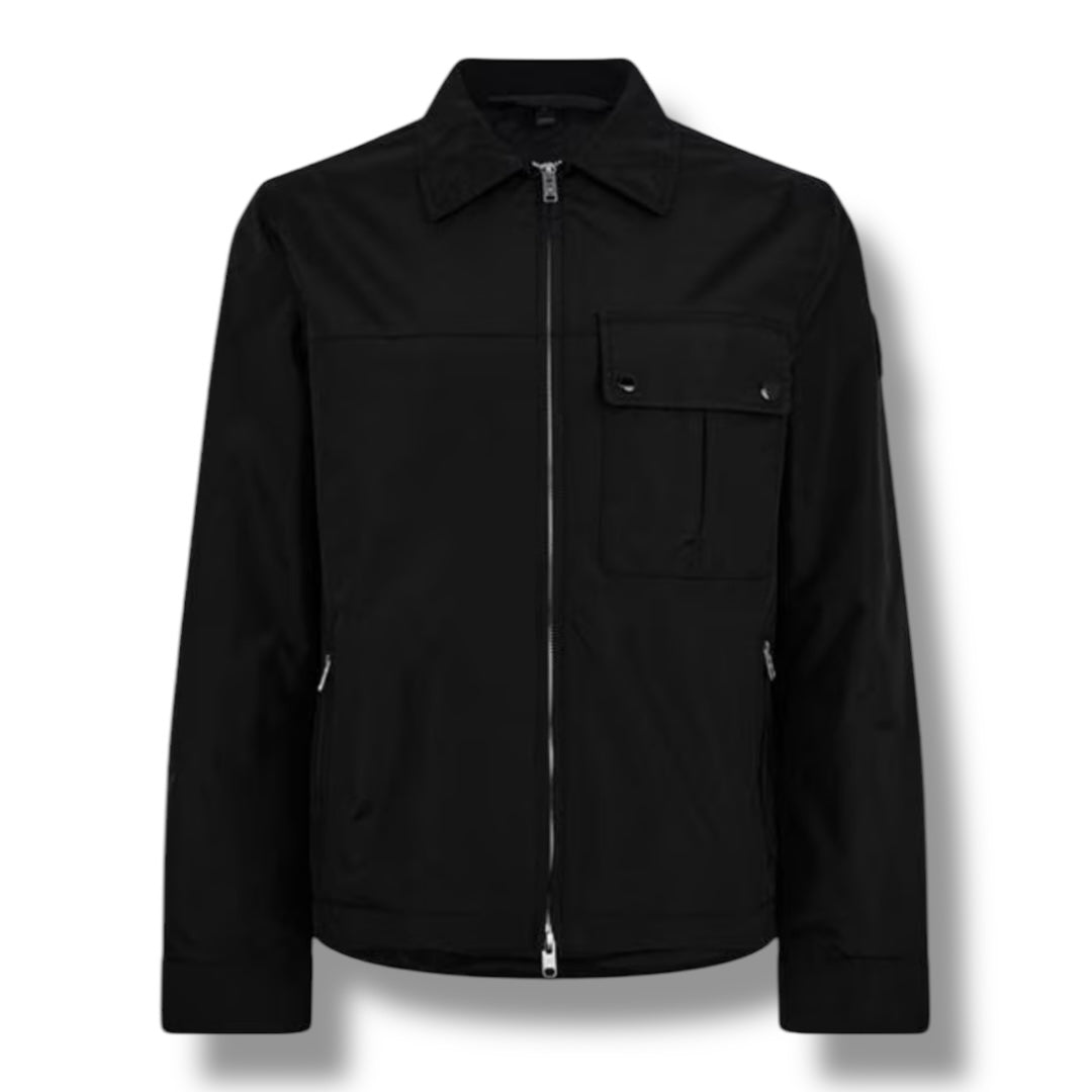 BELSTAFF DRILL BLACK BADGE OVERSHIRT BLACK