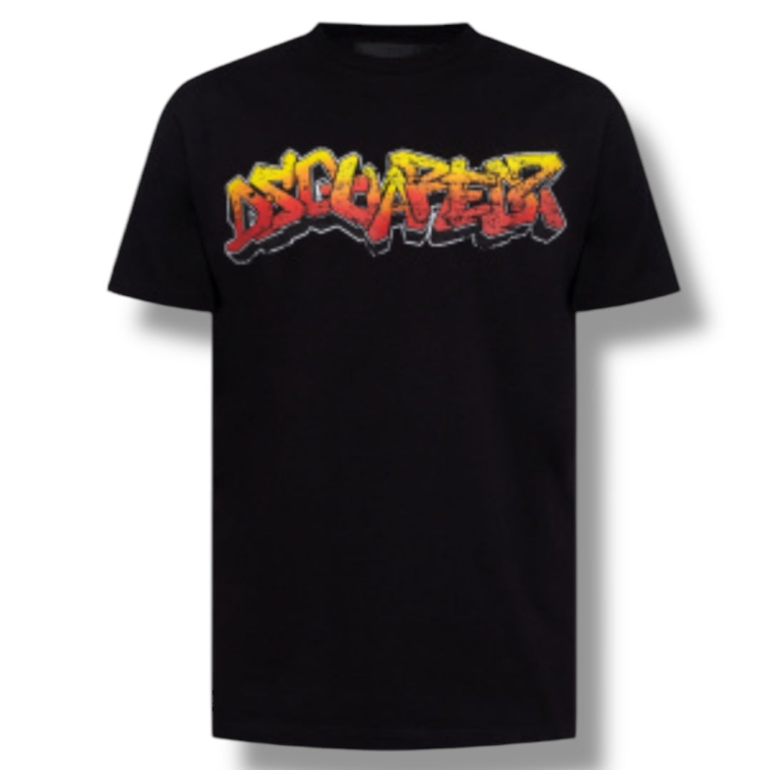 DSQUARED2 GRAFFITI T-SHIRT BLACK