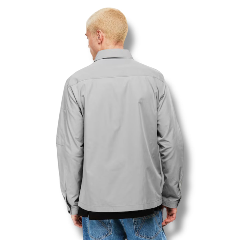 HUGO RED PATCH OVERSHIRT GREY