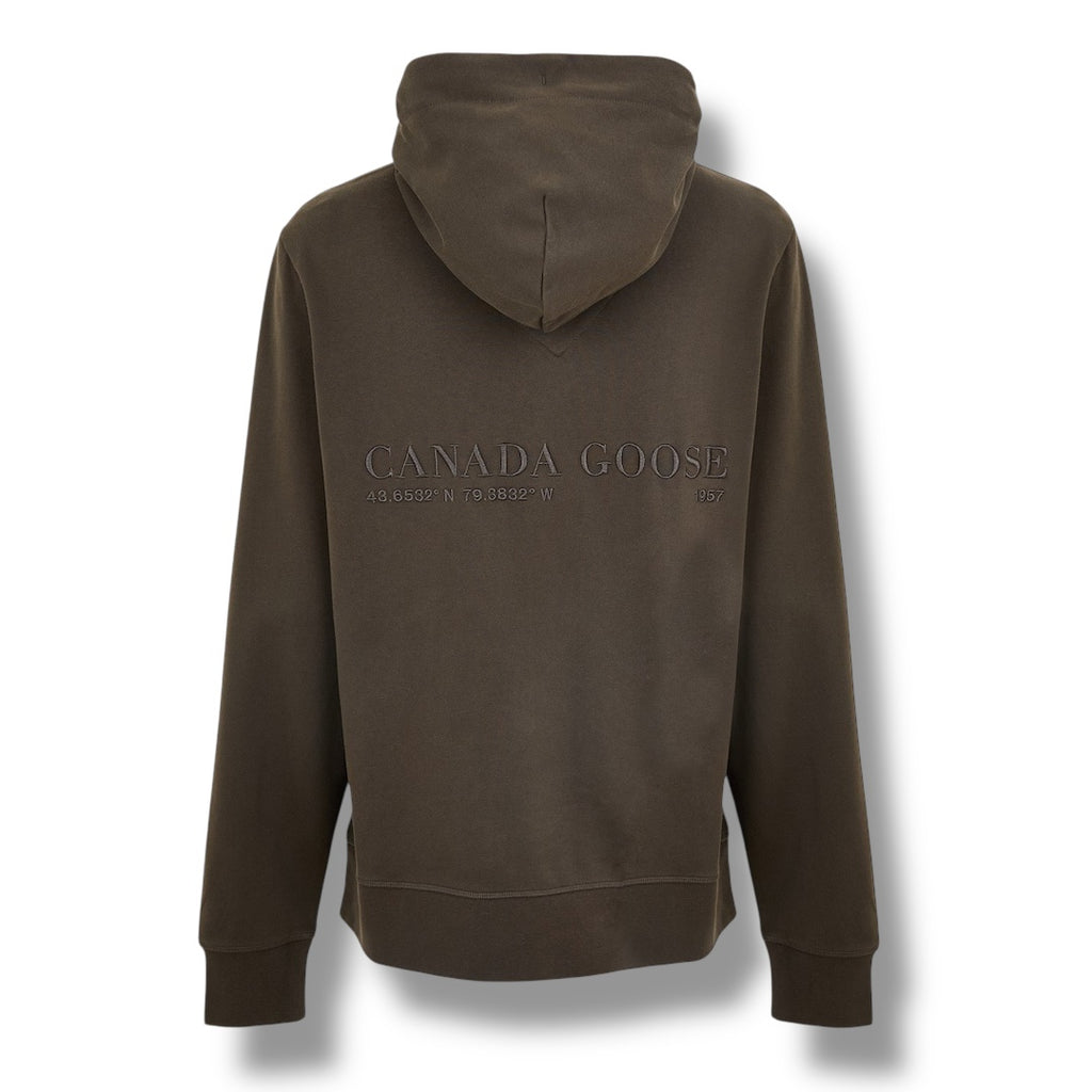 CANADA GOOSE BLACKOUT HURON HOODIE VOLCANIC GREY
