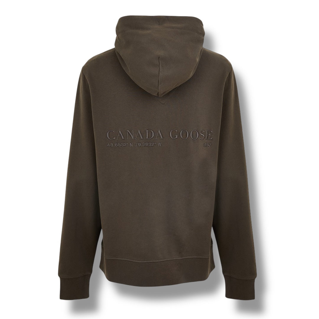 CANADA GOOSE BLACKOUT HURON HOODIE VOLCANIC GREY