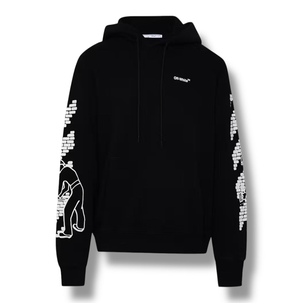 OFF WHITE BRICK ARROWS OTTH HOODIE BLACK