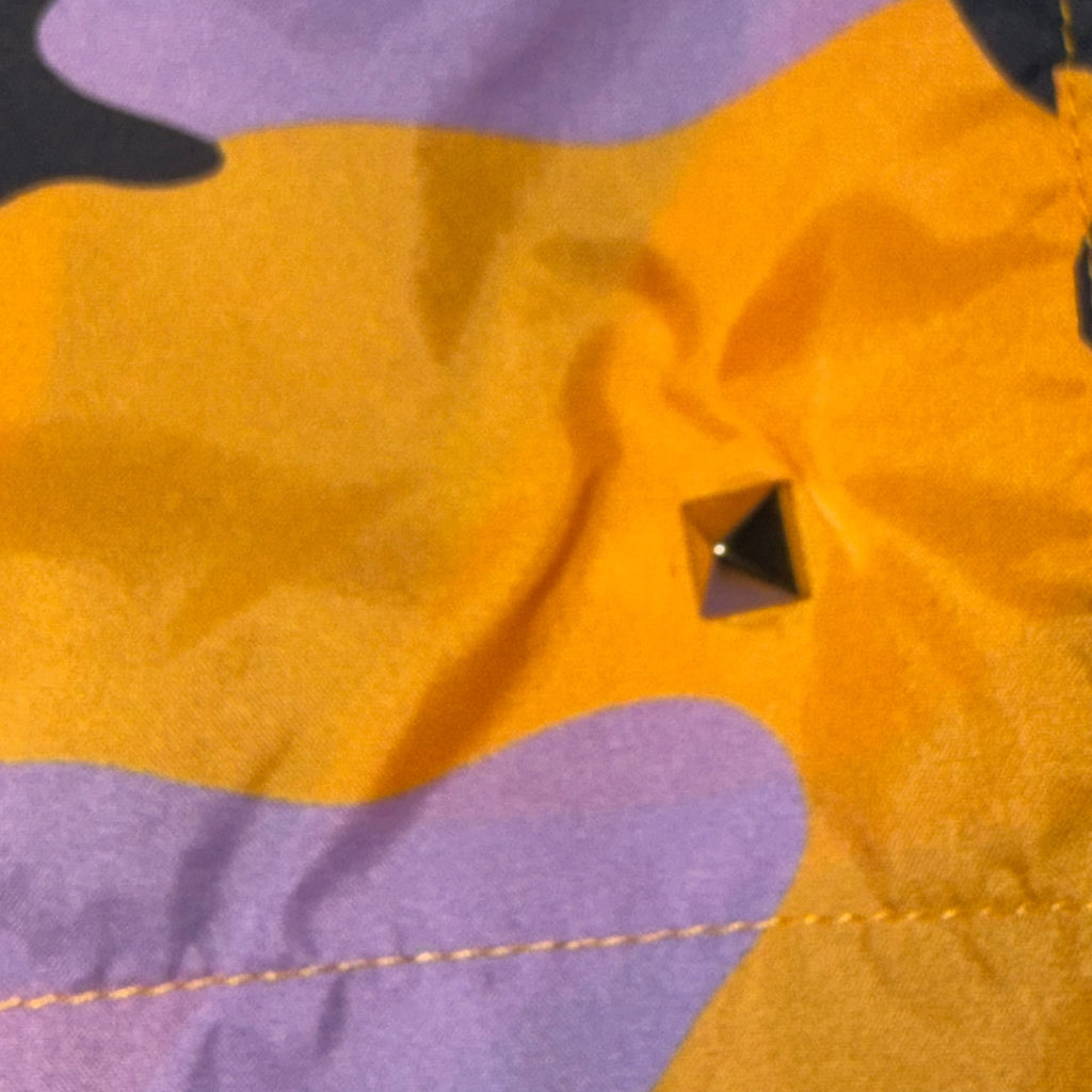 VALENTINO ROCKSTUD SWIMMING SHORTS CAMO ORANGE