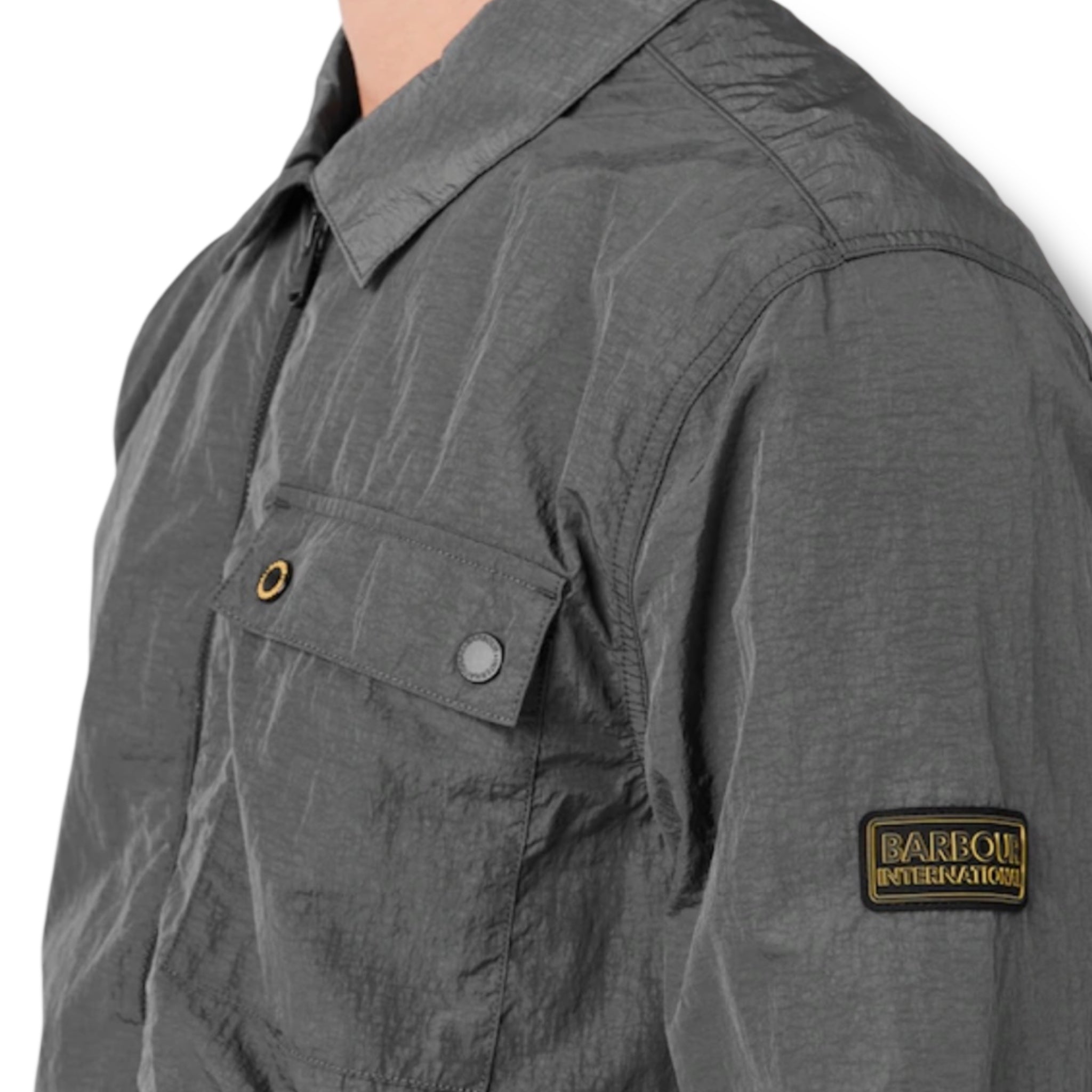 BARBOUR INTERNATIONAL OVERSHIRT CHARCOAL GREY