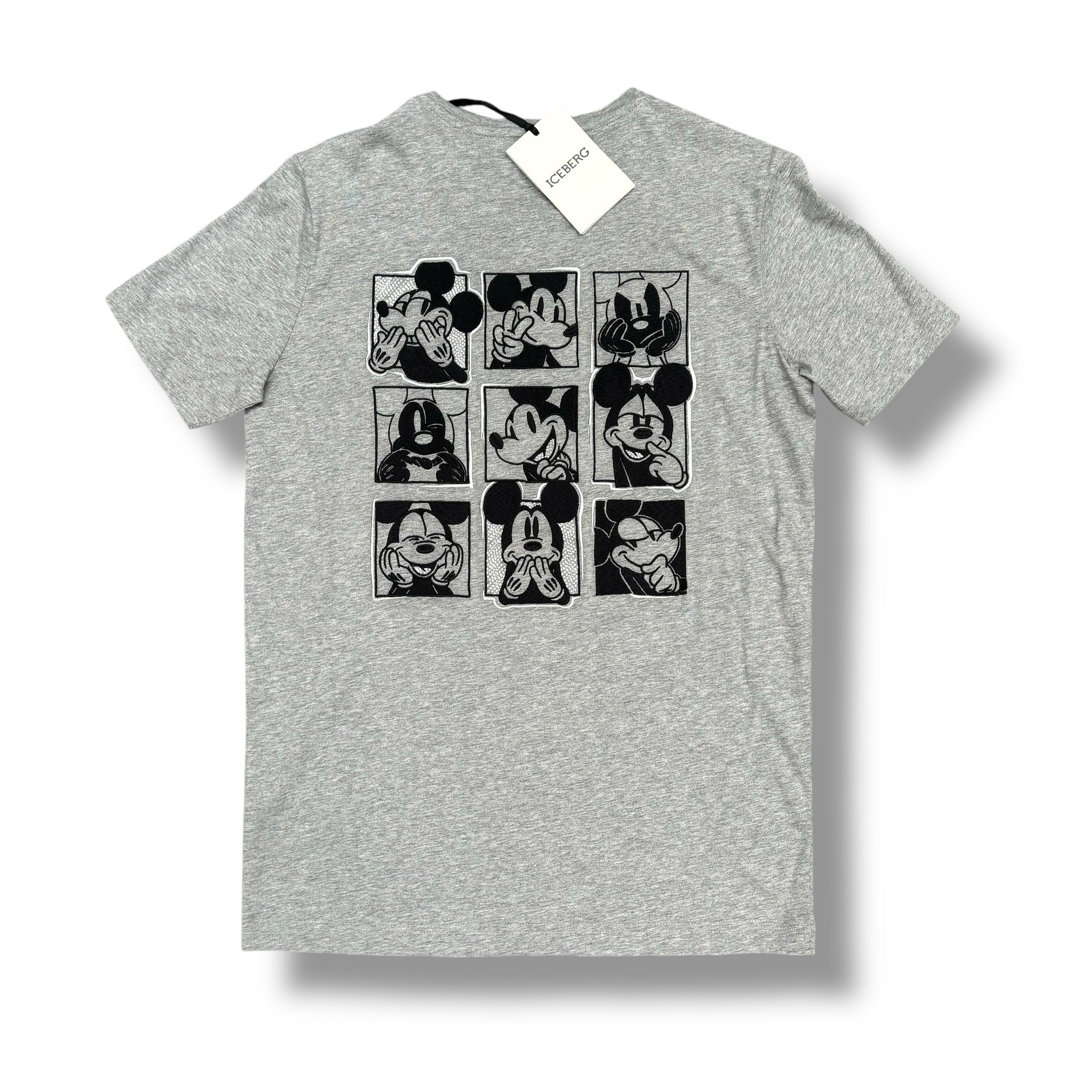 ICEBERG MICKEY MOUSE BACK LOGO T-SHIRT GREY