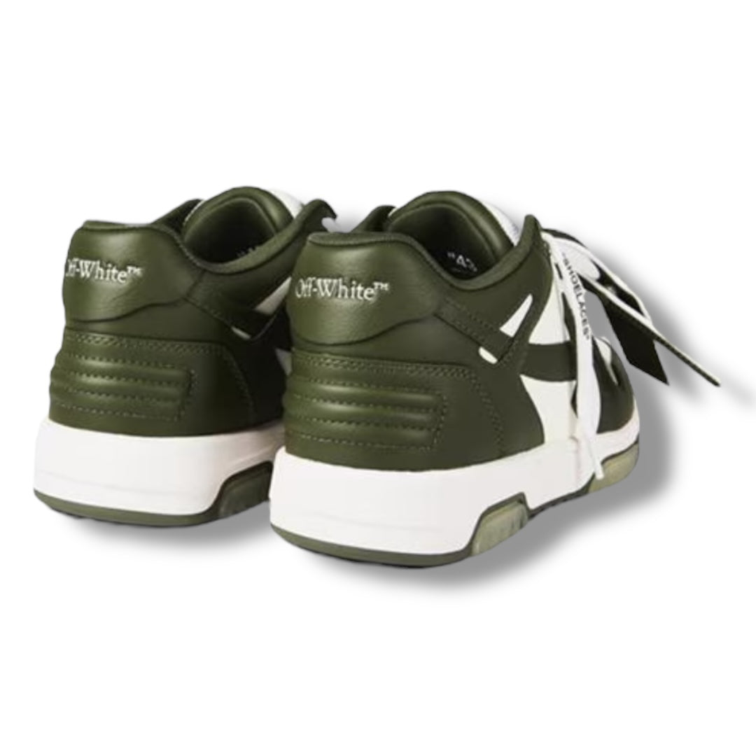 OFF WHITE OUT OF OFFICE TRAINERS WHITE / KHAKI GREEN
