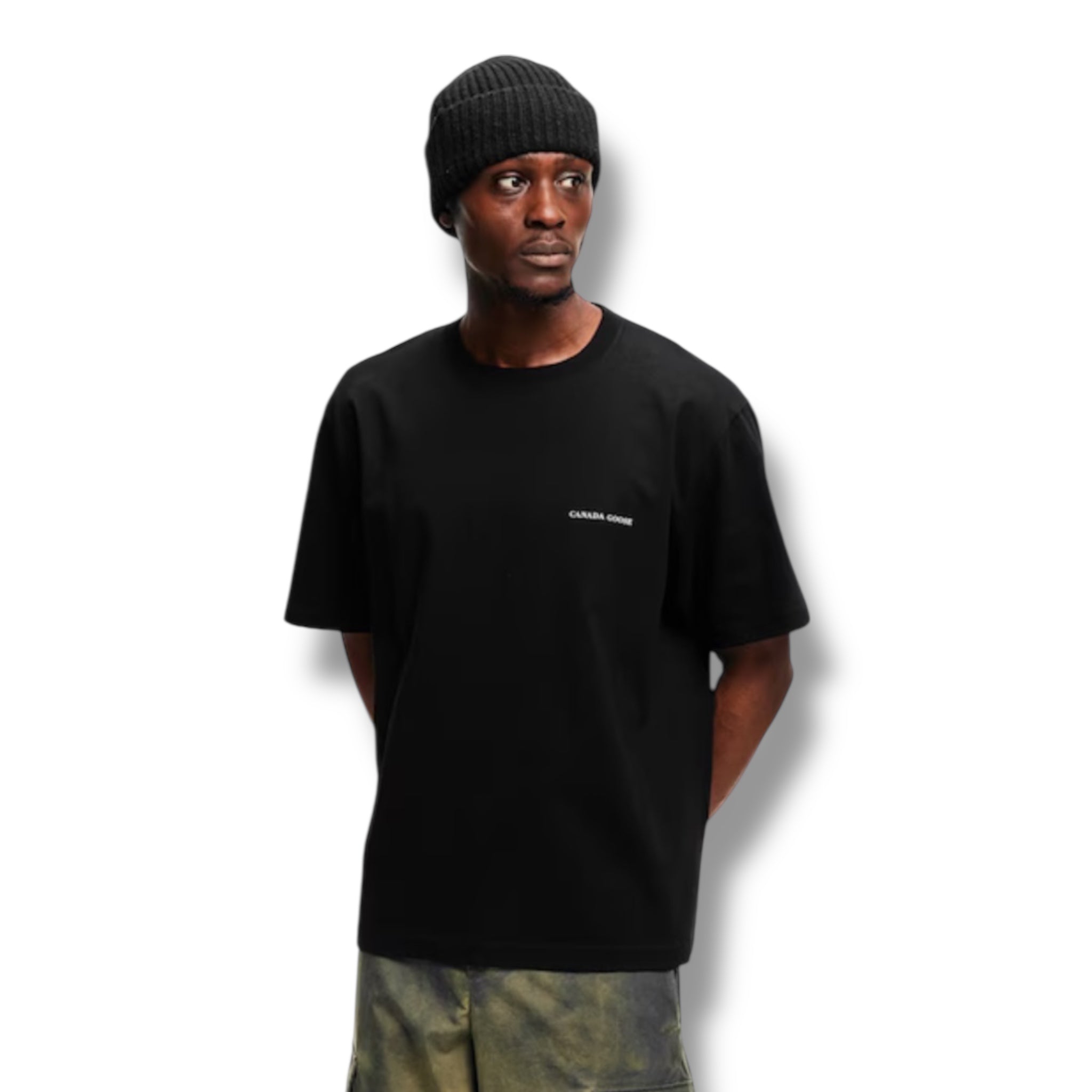 CANADA GOOSE NOVO LOGO T-SHIRT BLACK